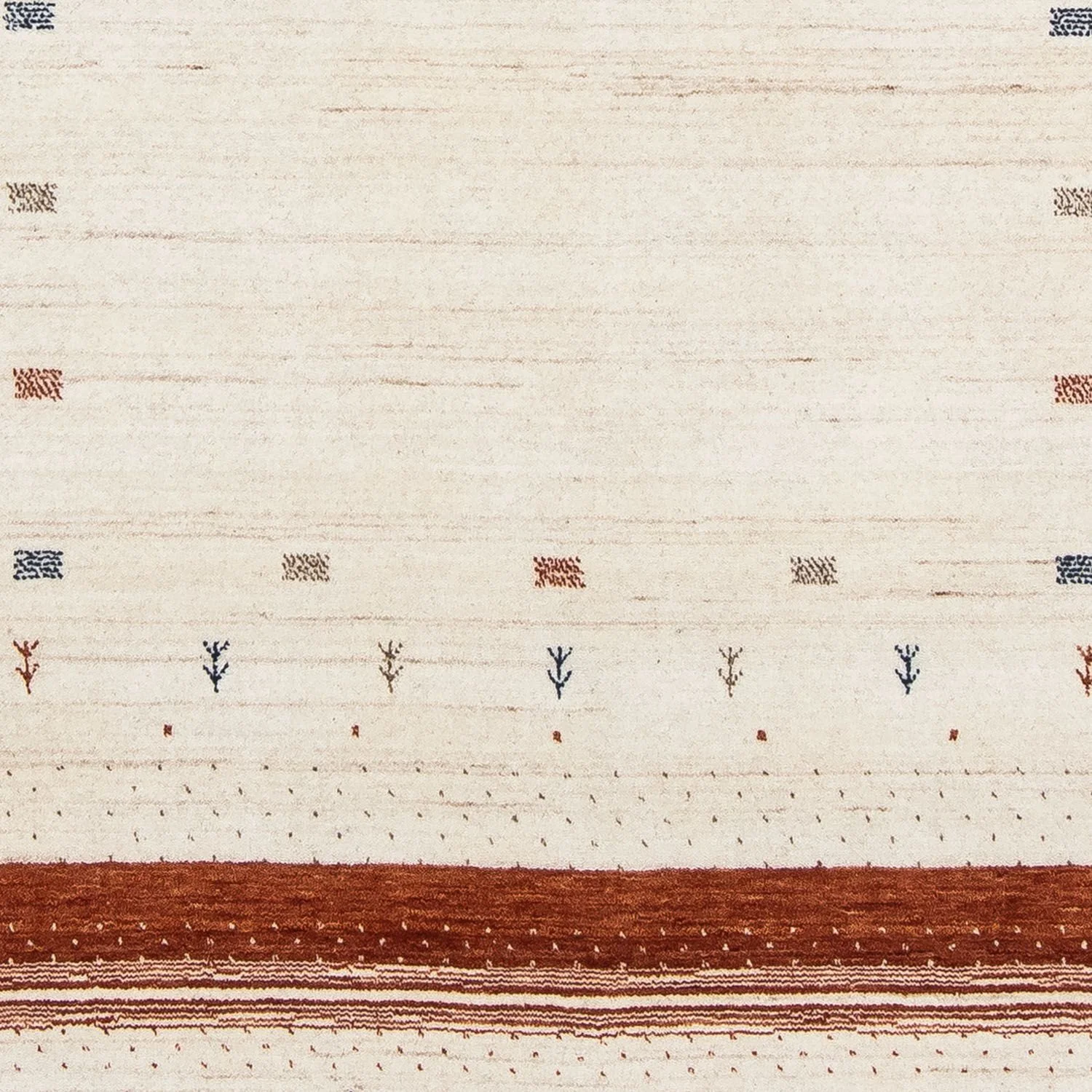 Gabbeh Teppich - Loribaft Indus 201 x 146 cm - beige - Image 2