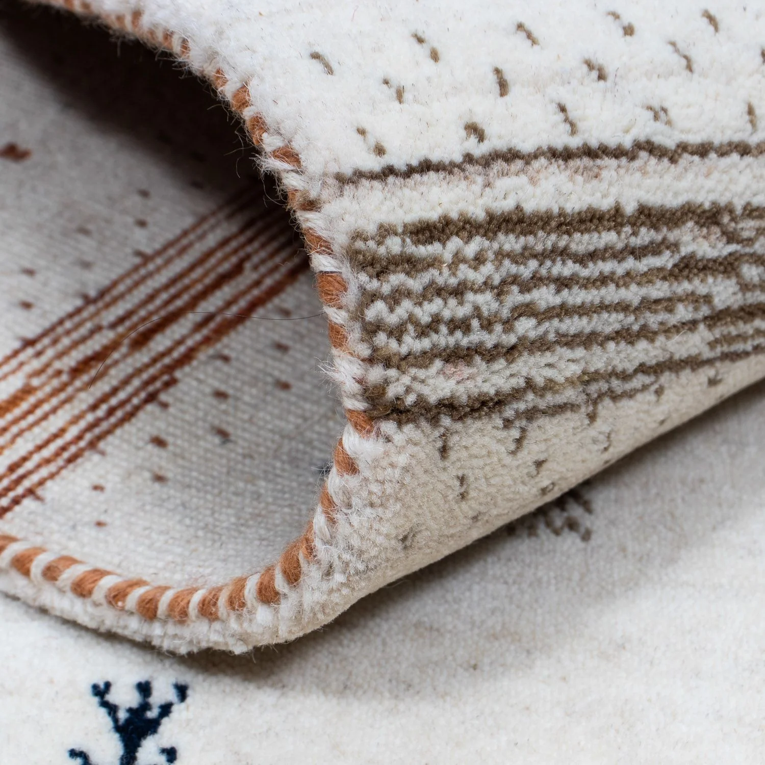 Gabbeh Teppich - Loribaft Indus 201 x 146 cm - beige - Image 4
