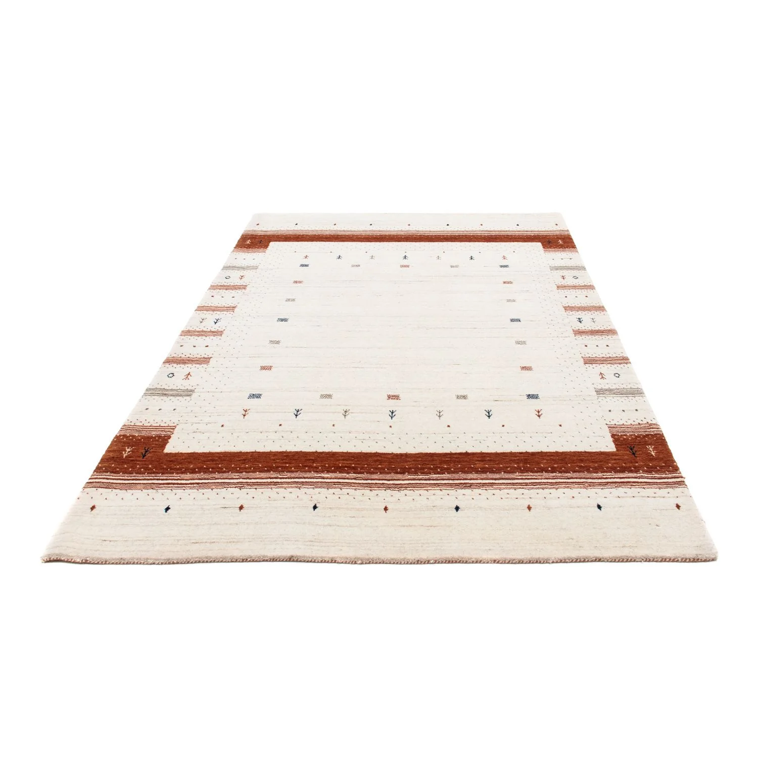 Gabbeh Teppich - Loribaft Indus 201 x 146 cm - beige - Image 5