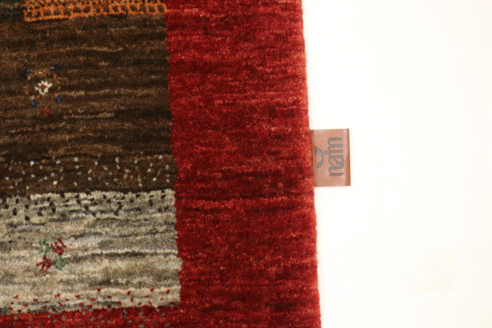 Gabbeh Teppich - Loribaft Indus - 213 x 157 cm - beige - Image 6