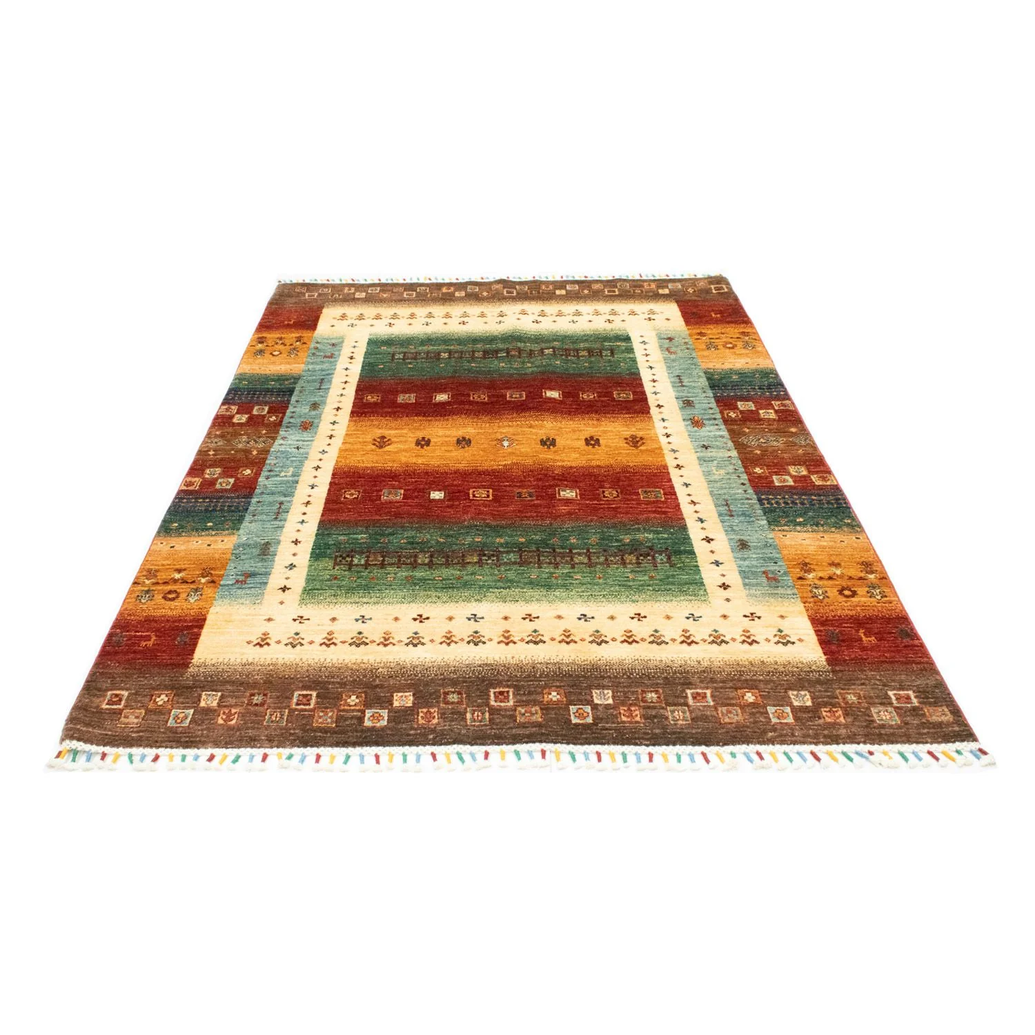 Gabbeh Teppich - Loribaft Indus 214 x 152 cm - mehrfarbig - Image 4