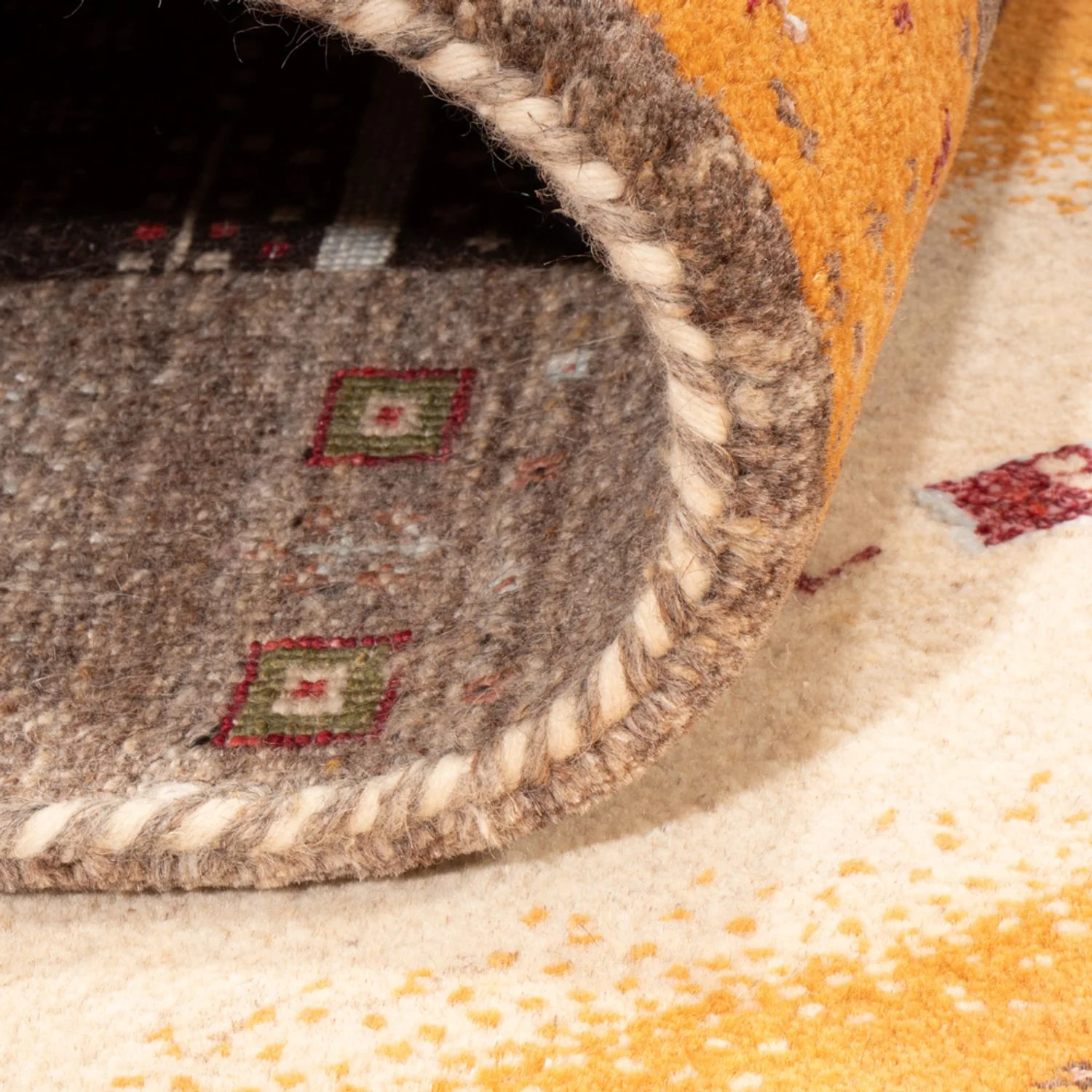 Gabbeh Teppich - Loribaft Indus - 240 x 170 cm - gold - Image 4