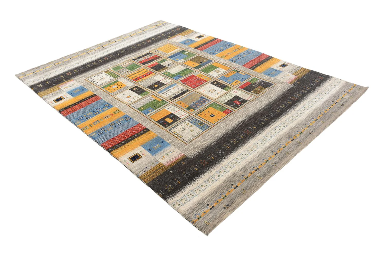 Gabbeh Teppich - Loribaft Indus - 241 x 174 cm - mehrfarbig - Image 4