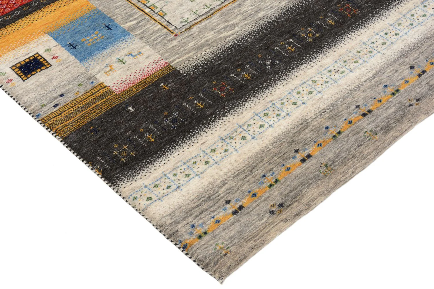 Gabbeh Teppich - Loribaft Indus - 241 x 174 cm - mehrfarbig - Image 5