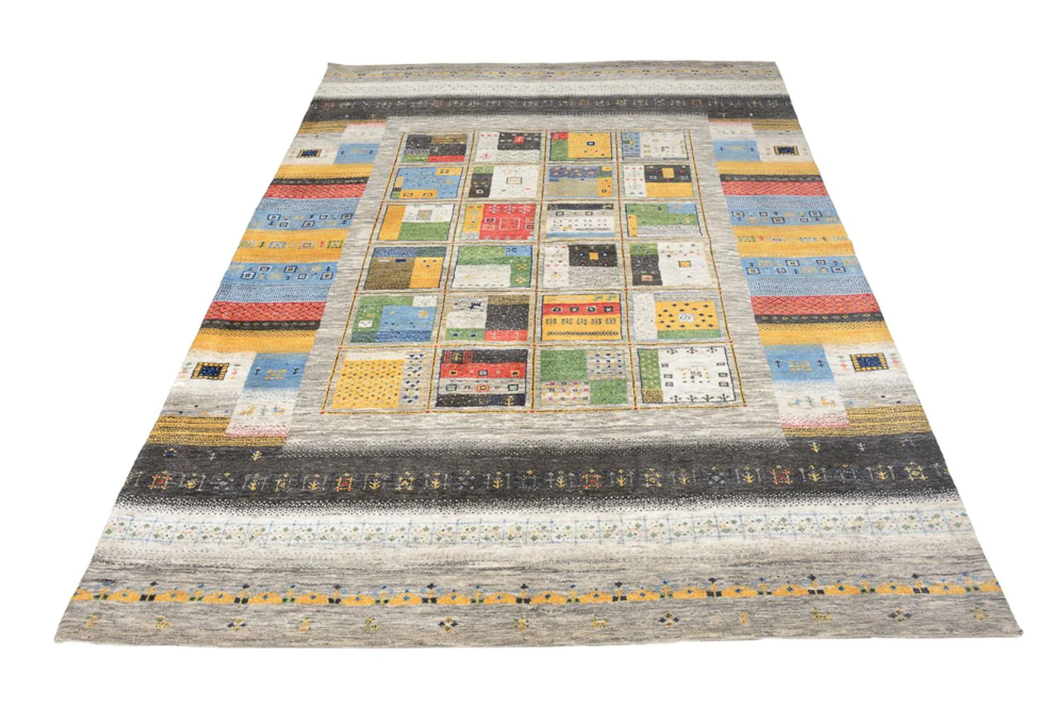 Gabbeh Teppich - Loribaft Indus - 241 x 174 cm - mehrfarbig - Image 7