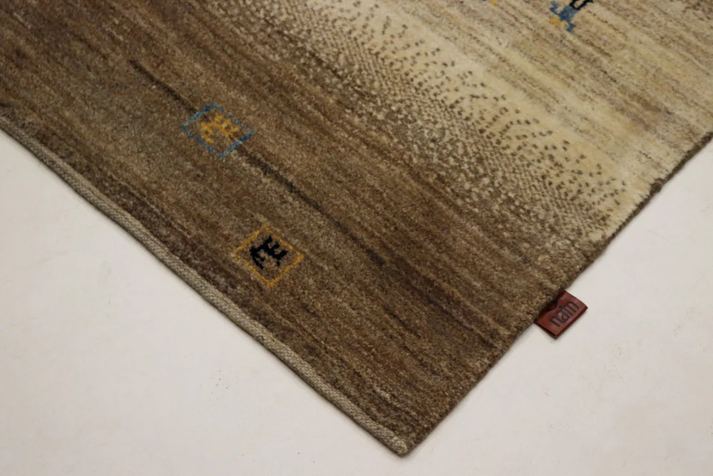 Gabbeh Teppich - Loribaft Indus - 245 x 166 cm - dunkelbeige - Image 3