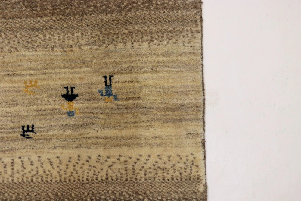 Gabbeh Teppich - Loribaft Indus - 245 x 166 cm - dunkelbeige - Image 6
