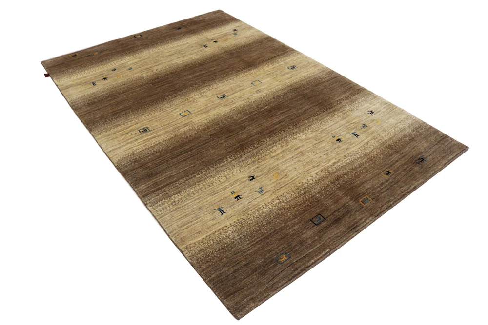 Gabbeh Teppich - Loribaft Indus - 245 x 166 cm - dunkelbeige - Image 8