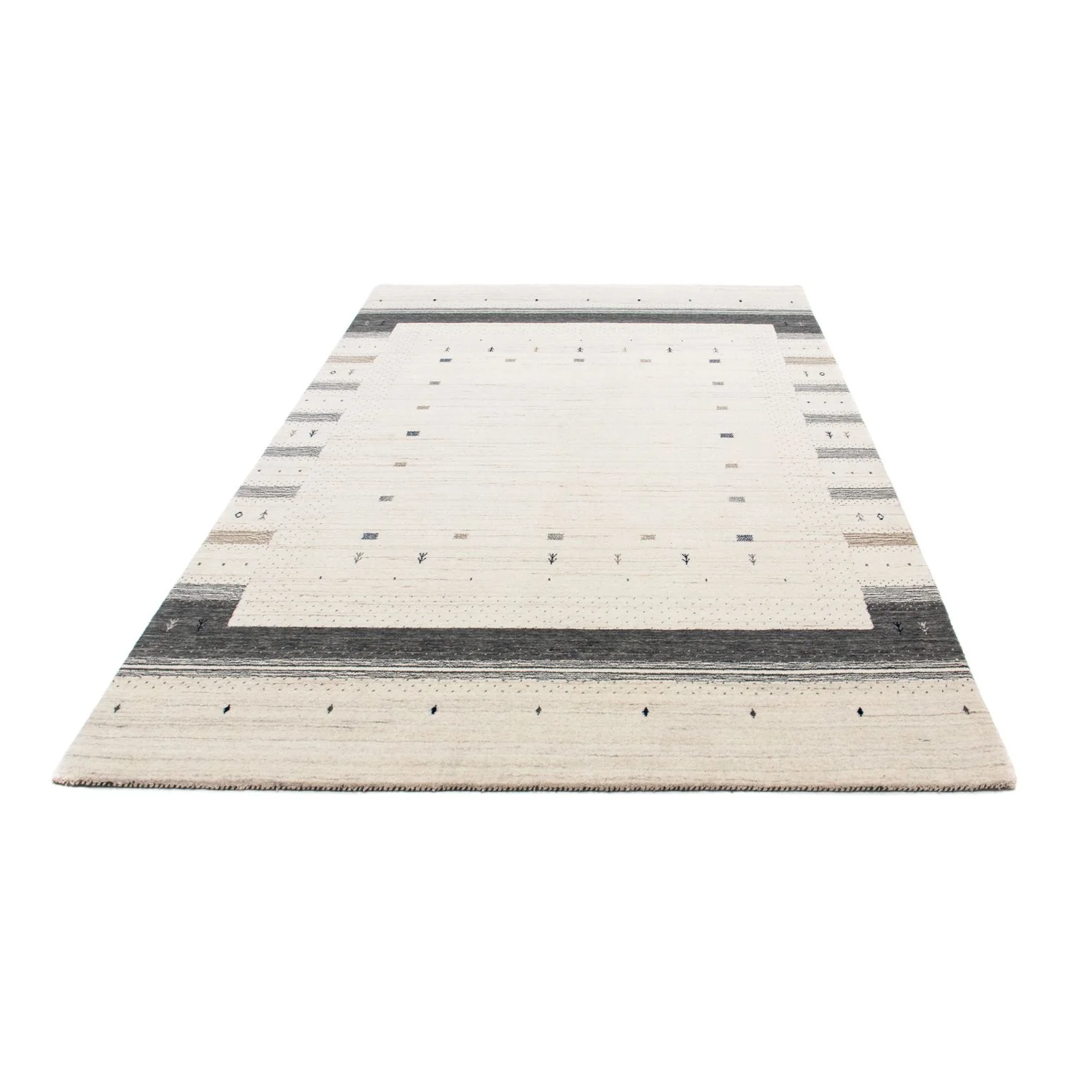 Gabbeh Teppich - Loribaft Indus 245 x 169 cm - beige - Image 5