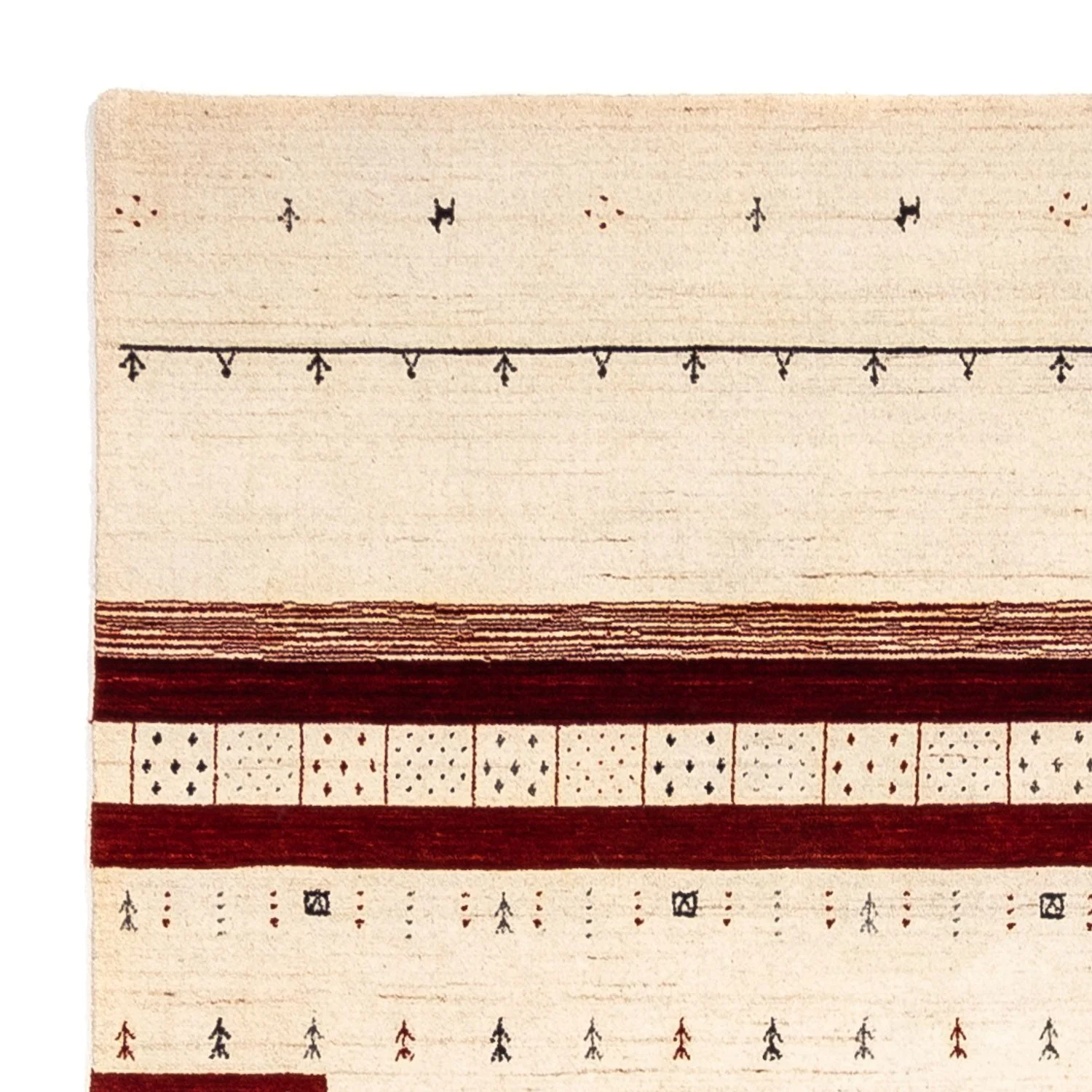 Gabbeh Teppich - Loribaft Indus 298 x 200 cm - beige - Image 3