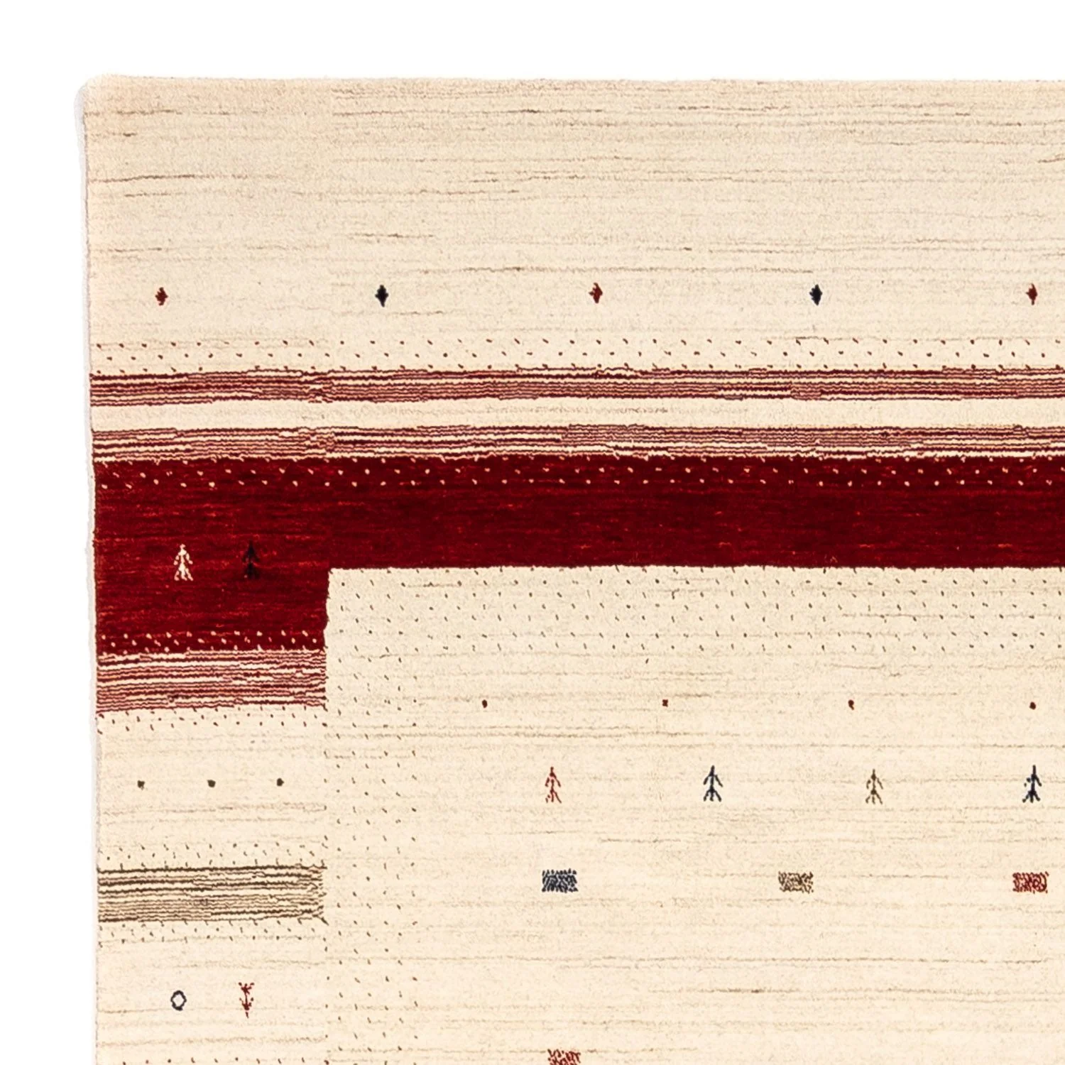 Gabbeh Teppich - Loribaft Indus 298 x 203 cm - beige - Image 3