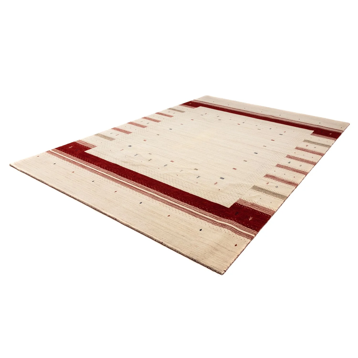 Gabbeh Teppich - Loribaft Indus 304 x 207 cm - beige - Image 5