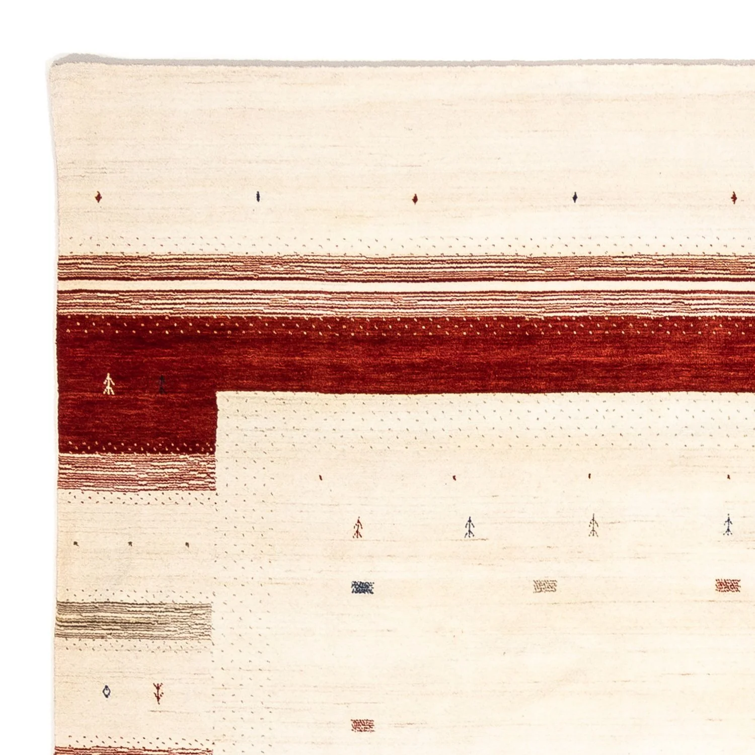 Gabbeh Teppich - Loribaft Indus 346 x 254 cm - beige - Image 3