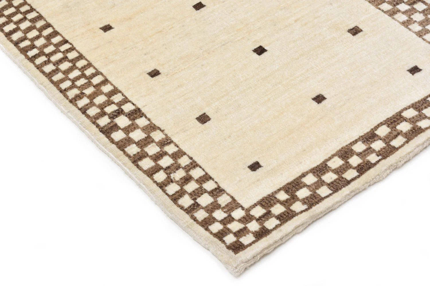 Gabbeh Teppich - Loribaft Perser 108 x 71 cm - sand - Image 2