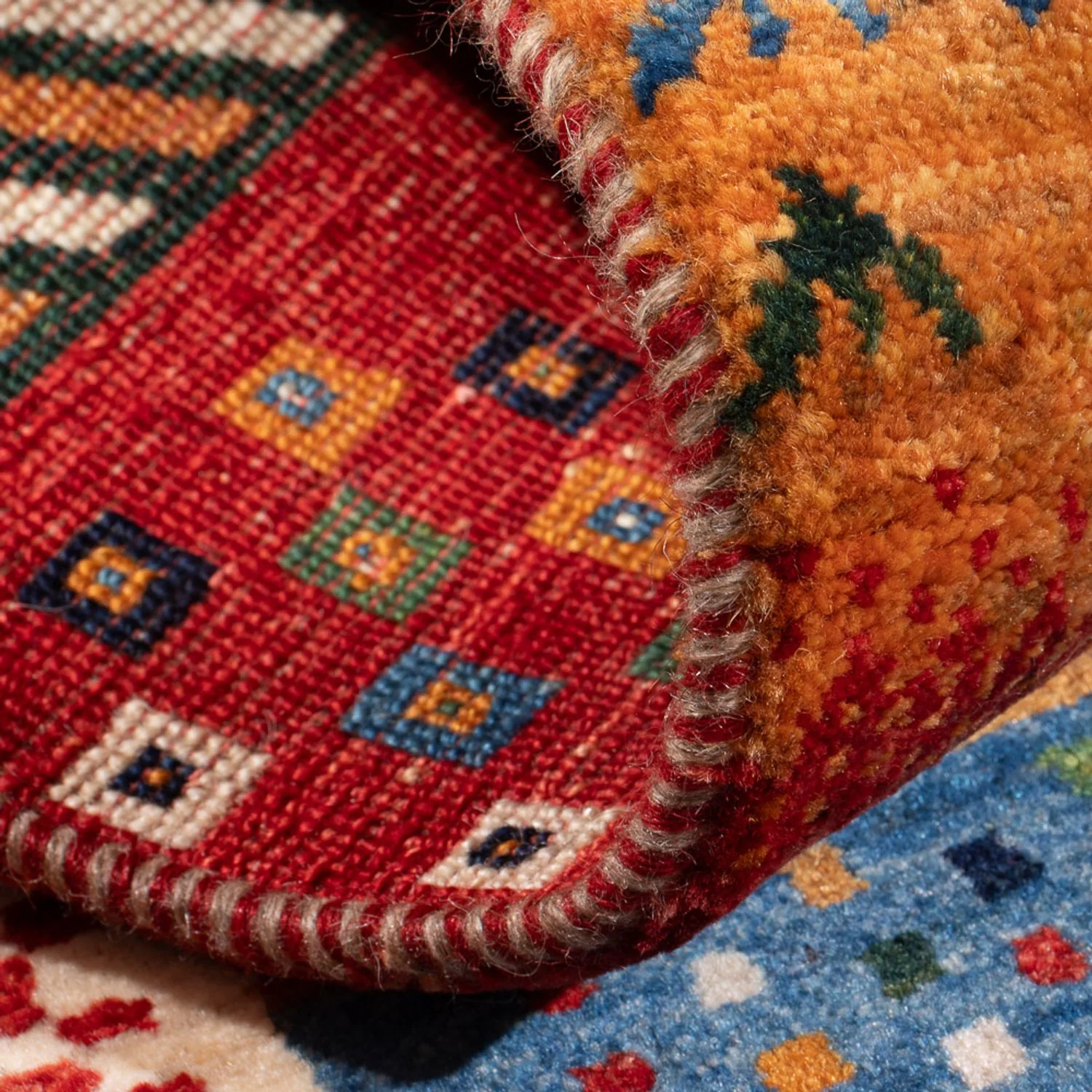 Gabbeh Teppich - Loribaft Perser - 130 x 82 cm - mehrfarbig - Image 4