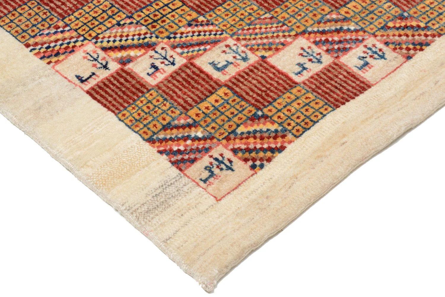 Gabbeh Teppich - Loribaft Perser 142 x 101 cm - rot - Image 2