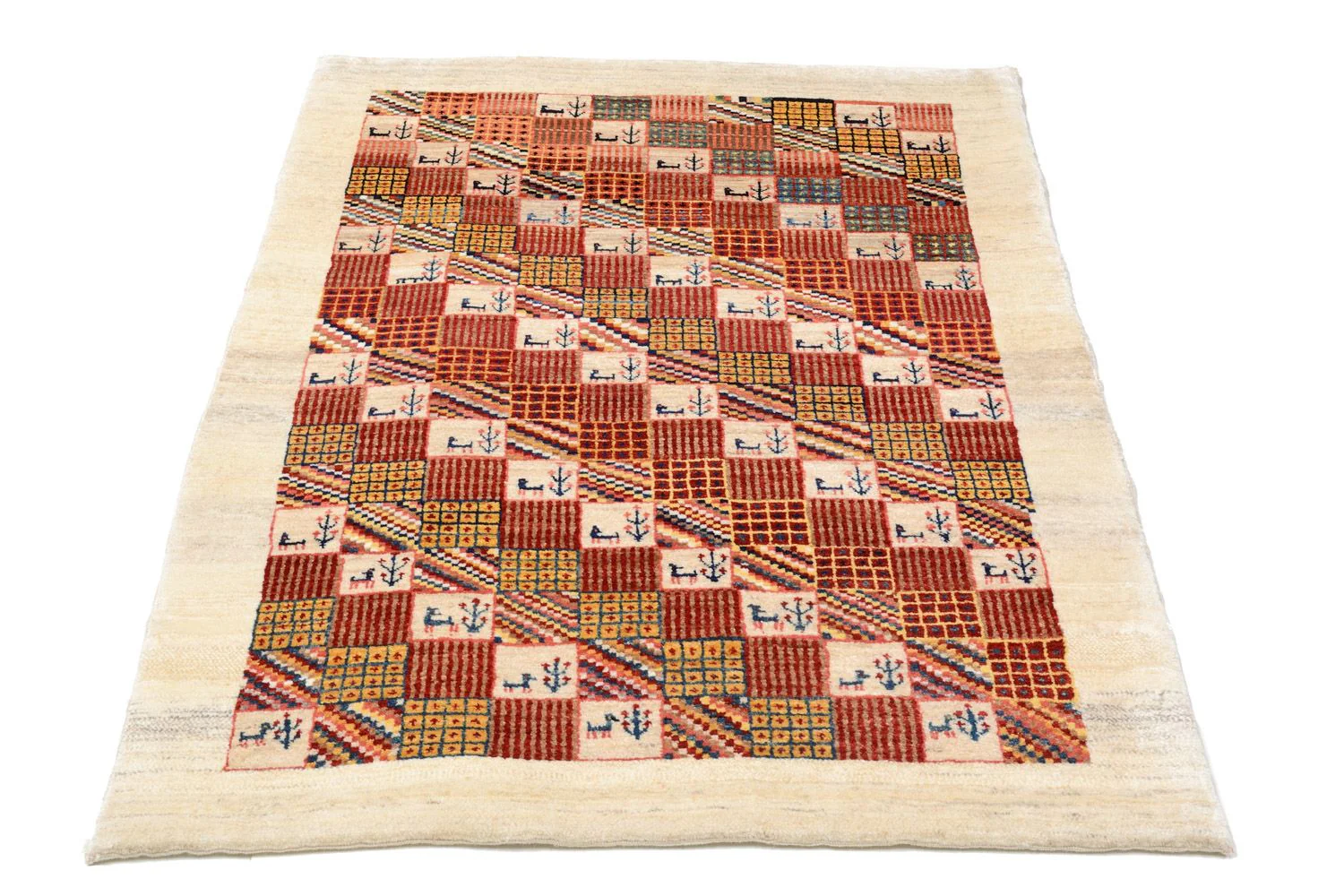 Gabbeh Teppich - Loribaft Perser 142 x 101 cm - rot - Image 4
