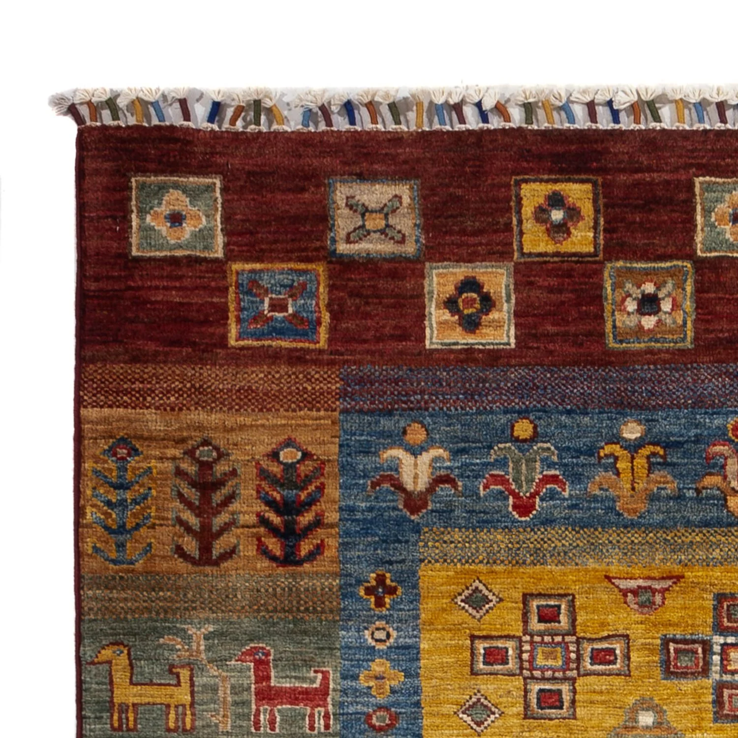 Gabbeh Teppich - Loribaft Perser - 143 x 105 cm - mehrfarbig - Image 3