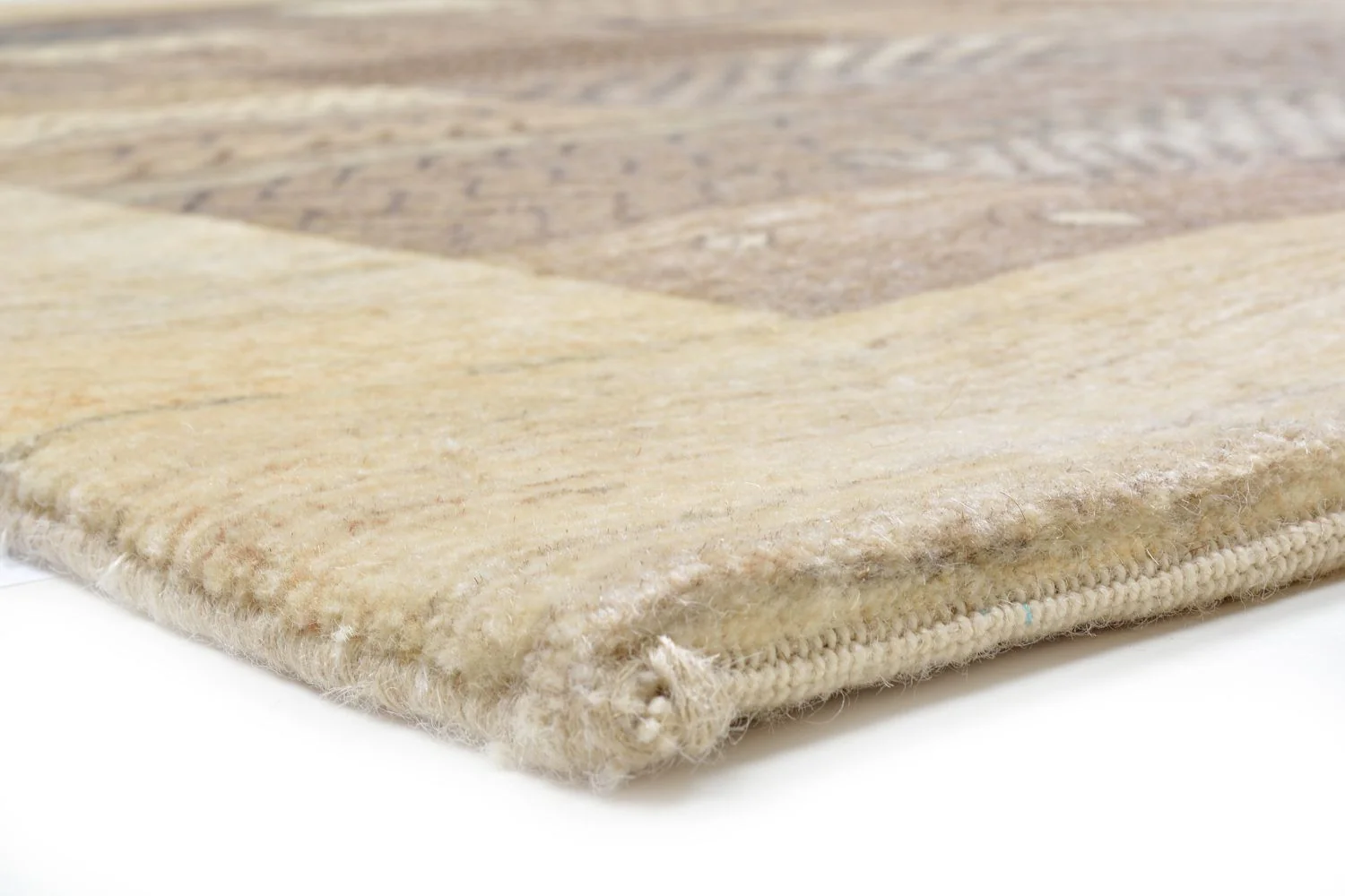 Gabbeh Teppich - Loribaft Perser 156 x 110 cm - sand - Image 3