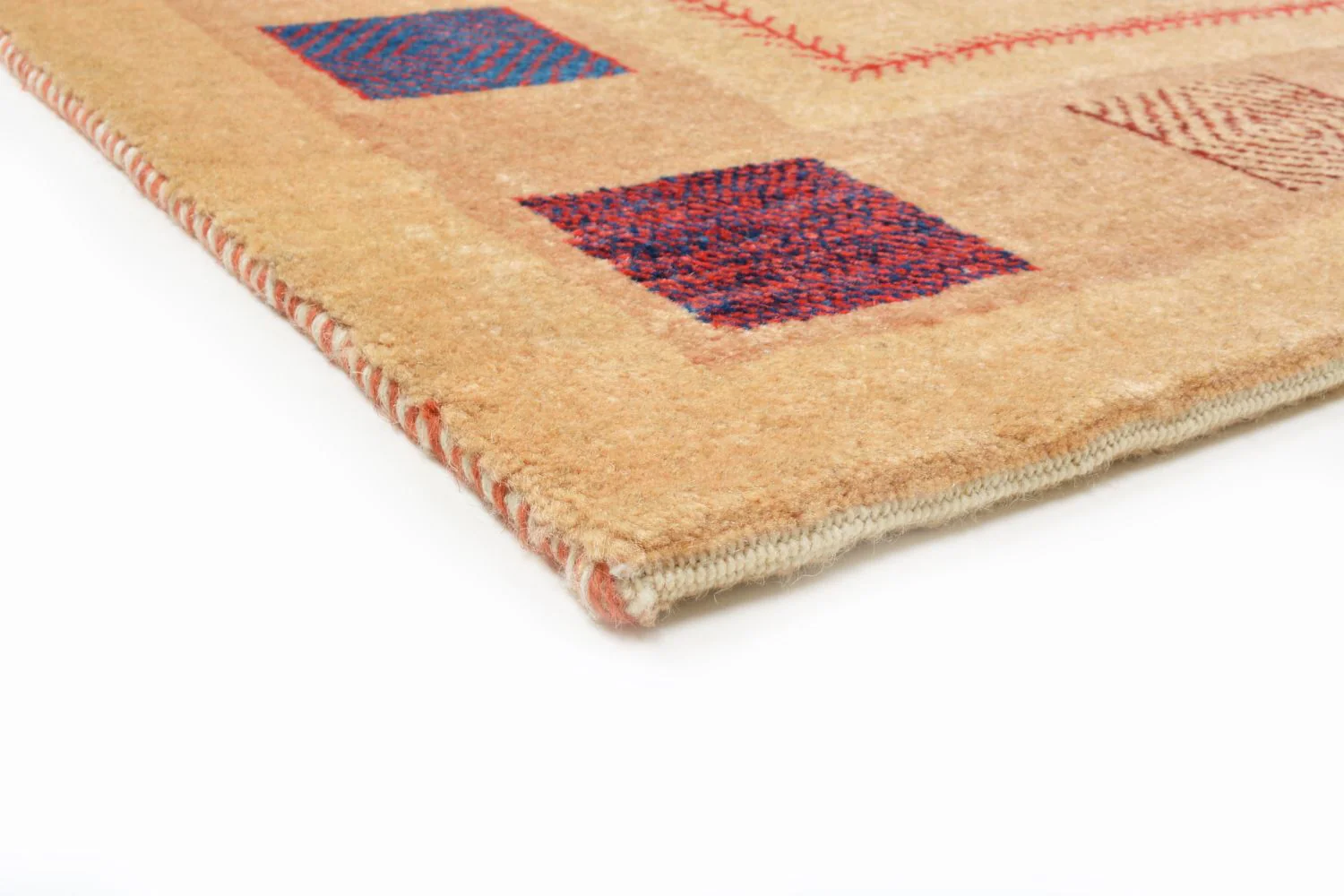 Gabbeh Teppich - Loribaft Perser 158 x 104 cm - gelb - Image 3