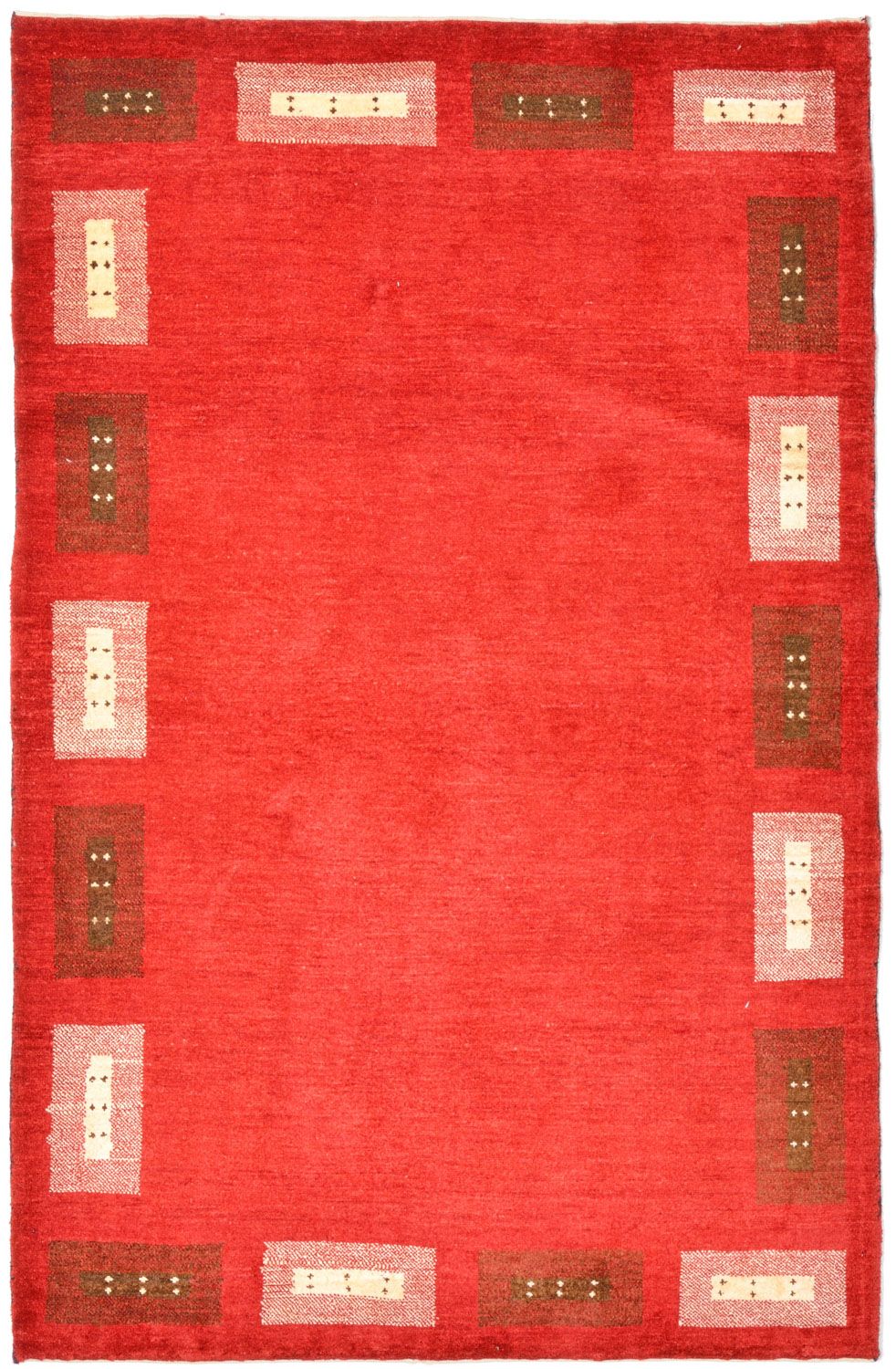 Gabbeh Teppich - Loribaft Perser 166 x 104 cm - rot