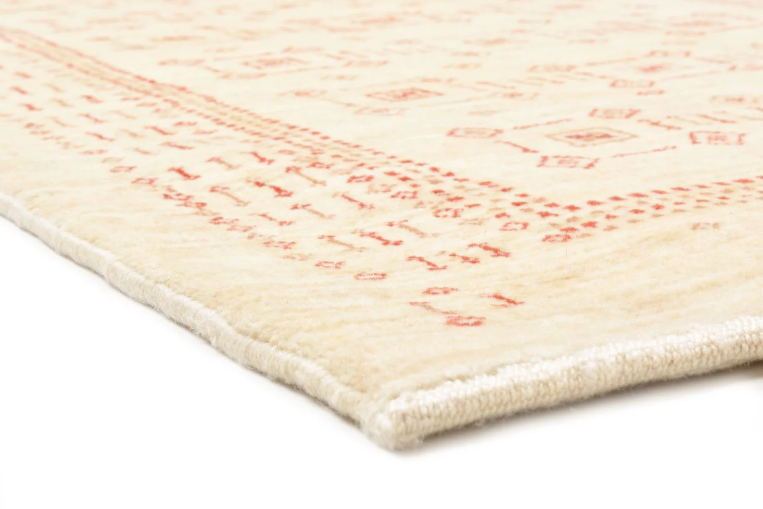 Gabbeh Teppich - Loribaft Perser 195 x 85 cm - beige - Image 3