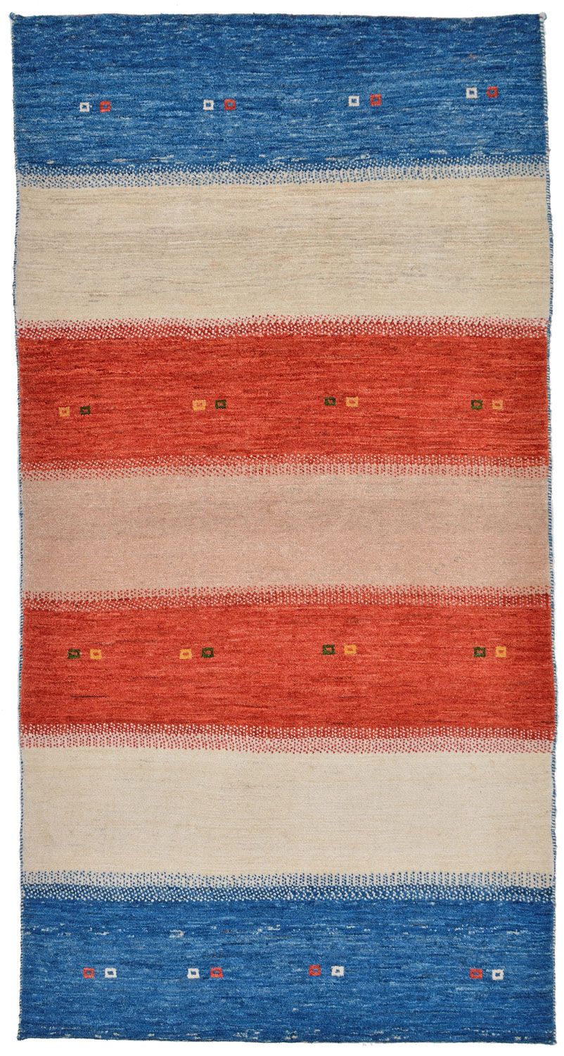 Gabbeh Teppich - Loribaft Perser 198 x 101 cm - mehrfarbig