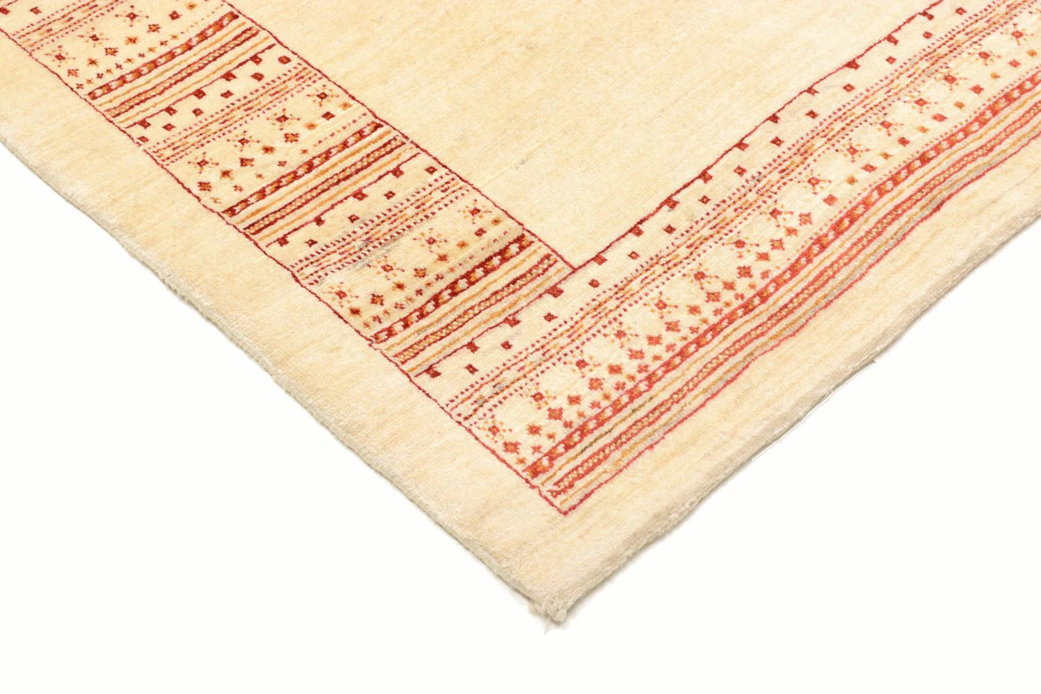 Gabbeh Teppich - Loribaft Perser 198 x 150 cm - beige - Image 2