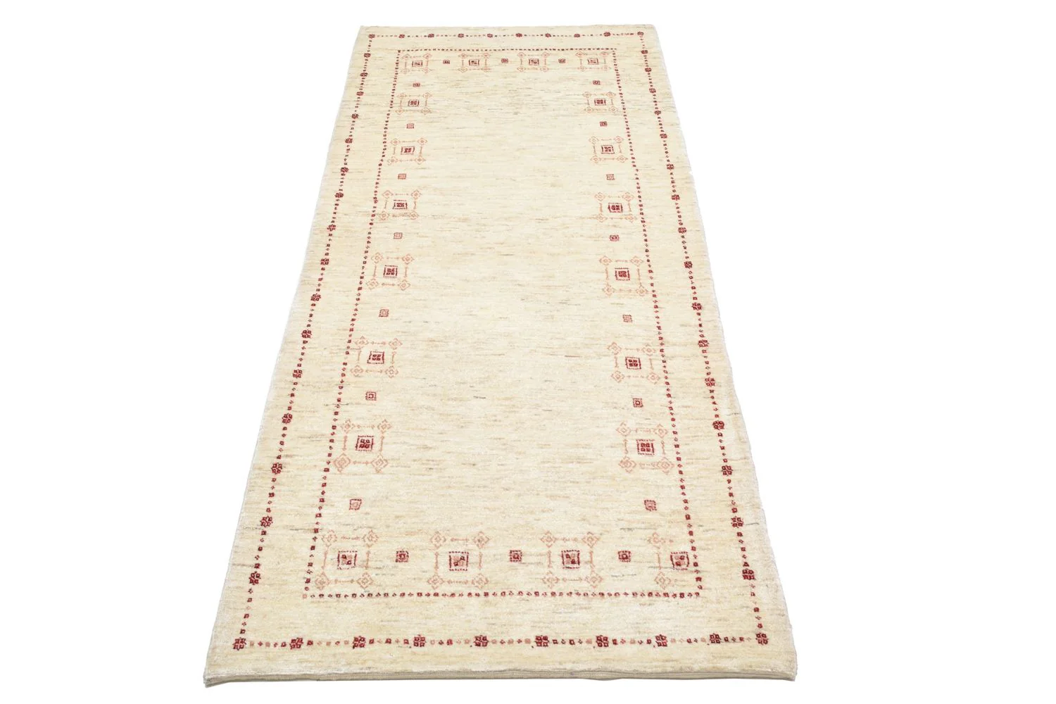 Gabbeh Teppich - Loribaft Perser 202 x 82 cm - natur - Image 4