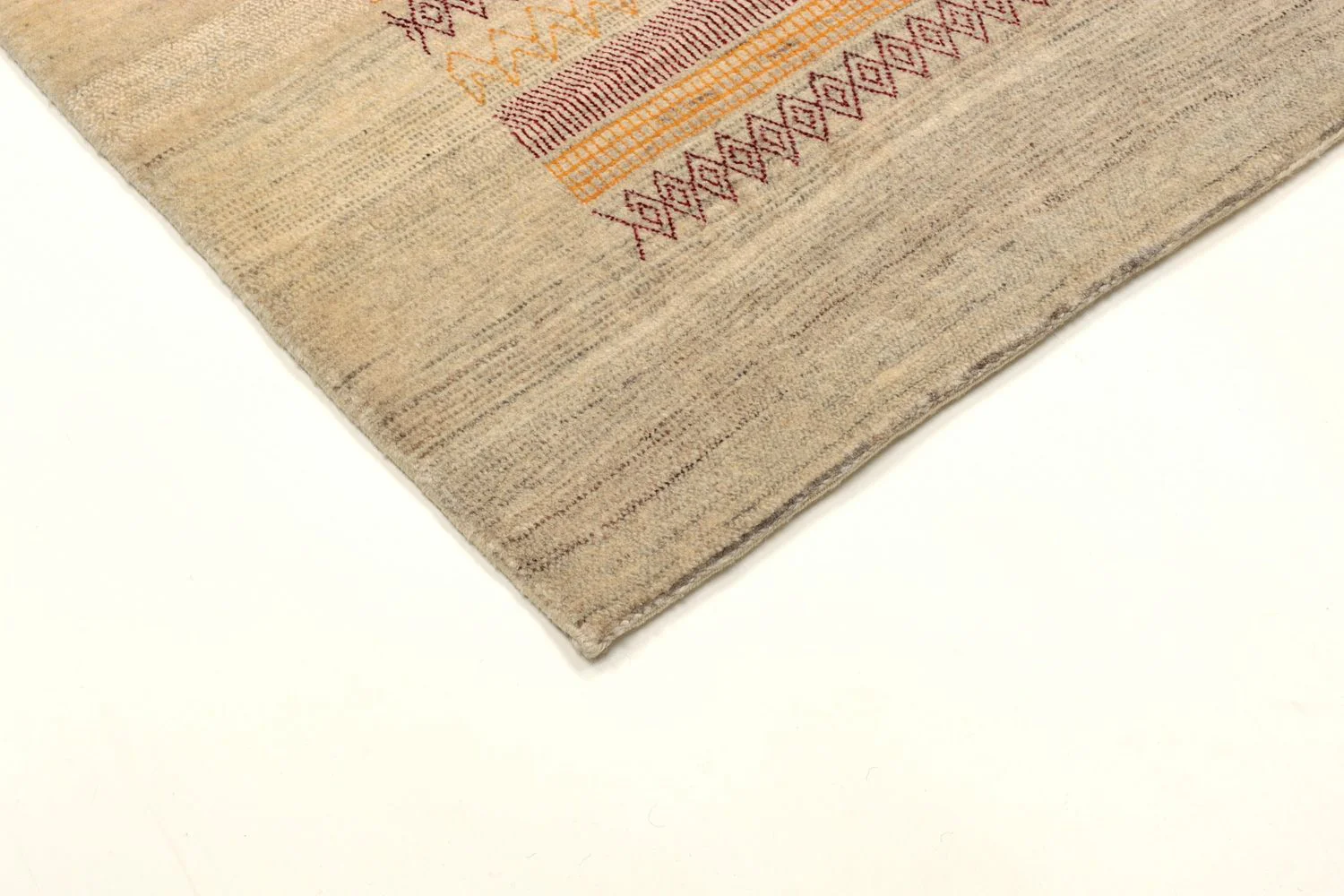 Gabbeh Teppich - Loribaft Perser 206 x 128 cm - sand - Image 2