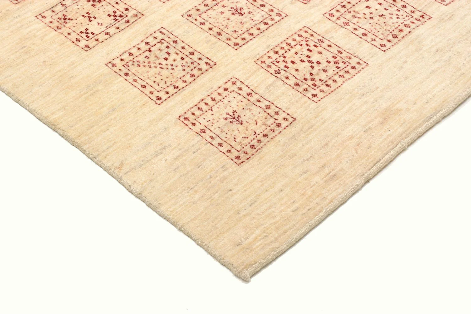 Gabbeh Teppich - Loribaft Perser 211 x 141 cm - beige - Image 2