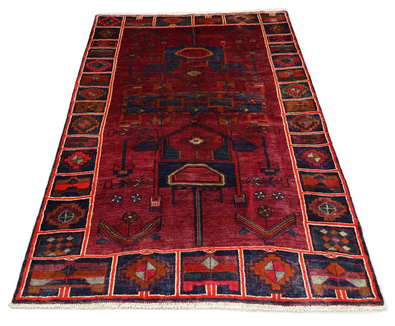 Gabbeh Teppich - Loribaft Perser 220 x 160 cm - hellrot - Image 3