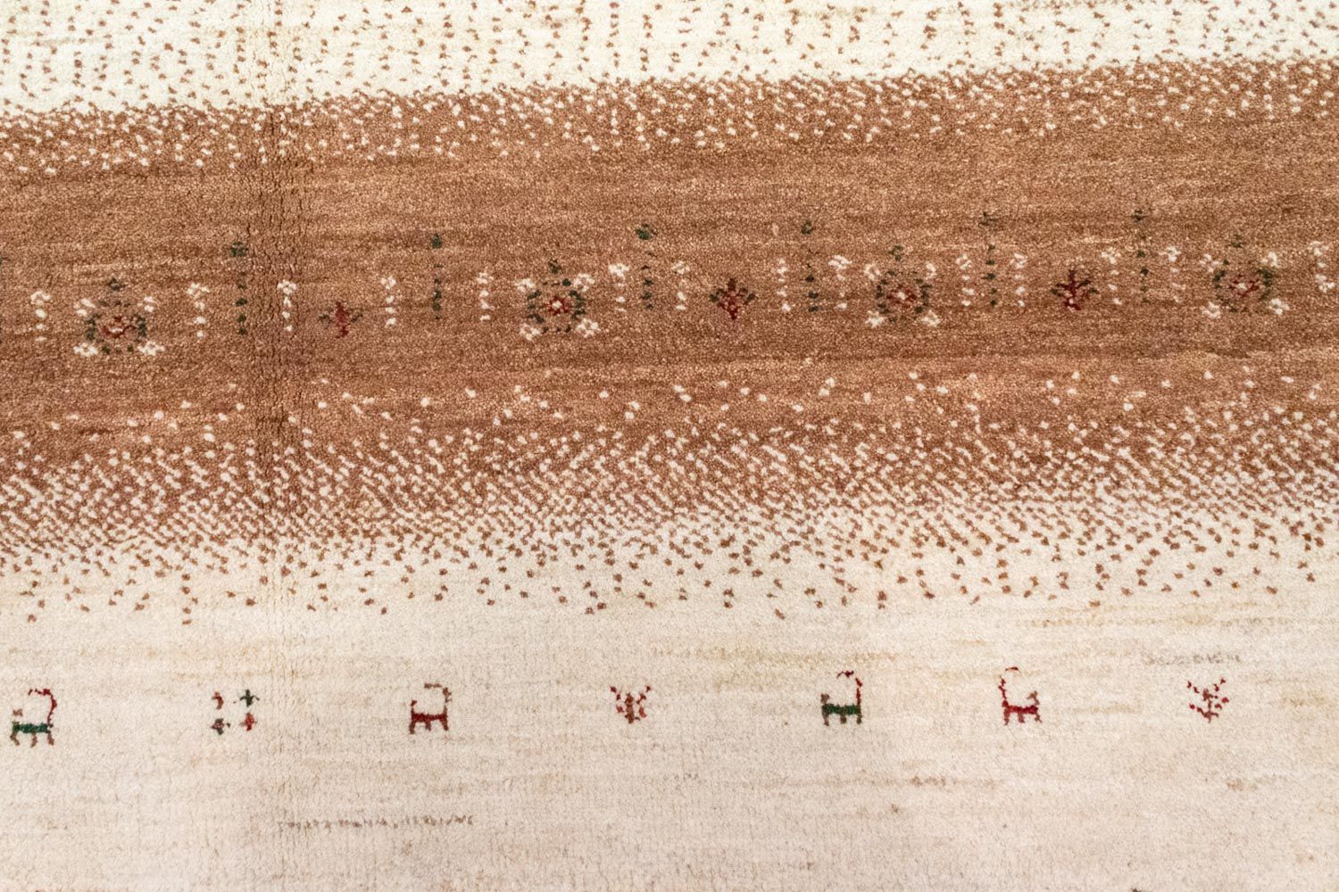 Gabbeh Teppich - Loribaft Perser 237 x 200 cm - beige - Image 2