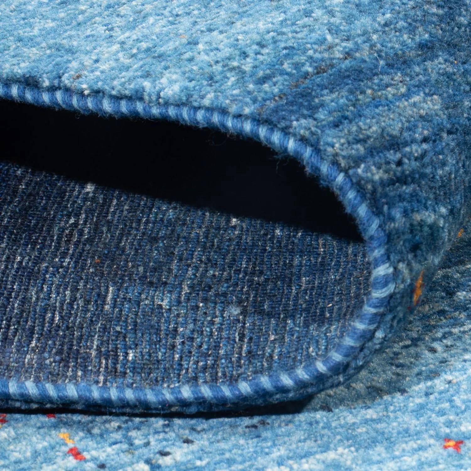 Gabbeh Teppich - Loribaft Perser - 241 x 180 cm - seeblau - Image 4