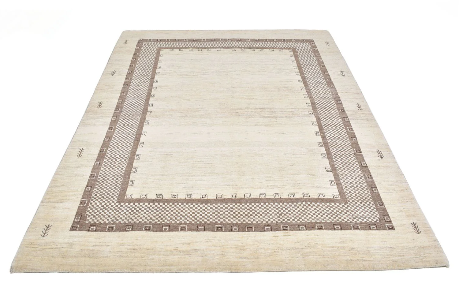 Gabbeh Teppich - Loribaft Perser 242 x 176 cm - beige - Image 4