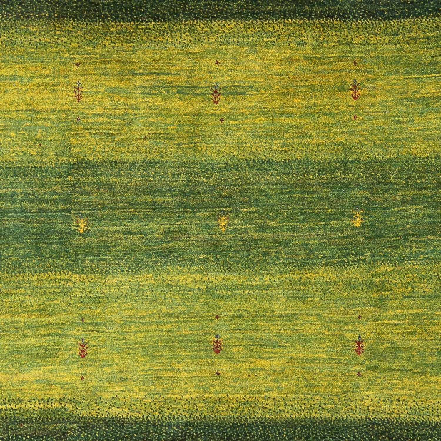 Gabbeh Teppich - Loribaft Perser - 243 x 166 cm - dunkelgrün - Image 2