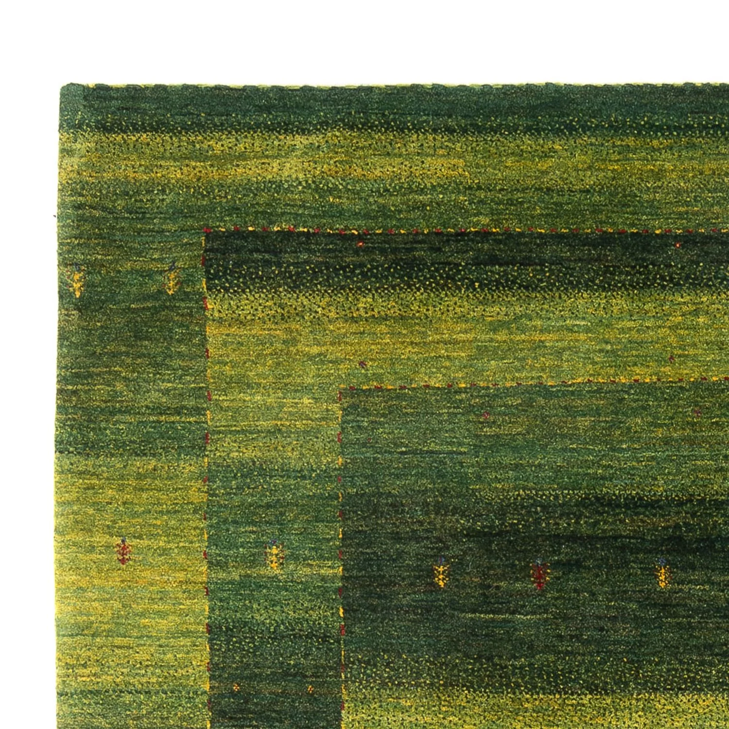 Gabbeh Teppich - Loribaft Perser - 243 x 166 cm - dunkelgrün - Image 3