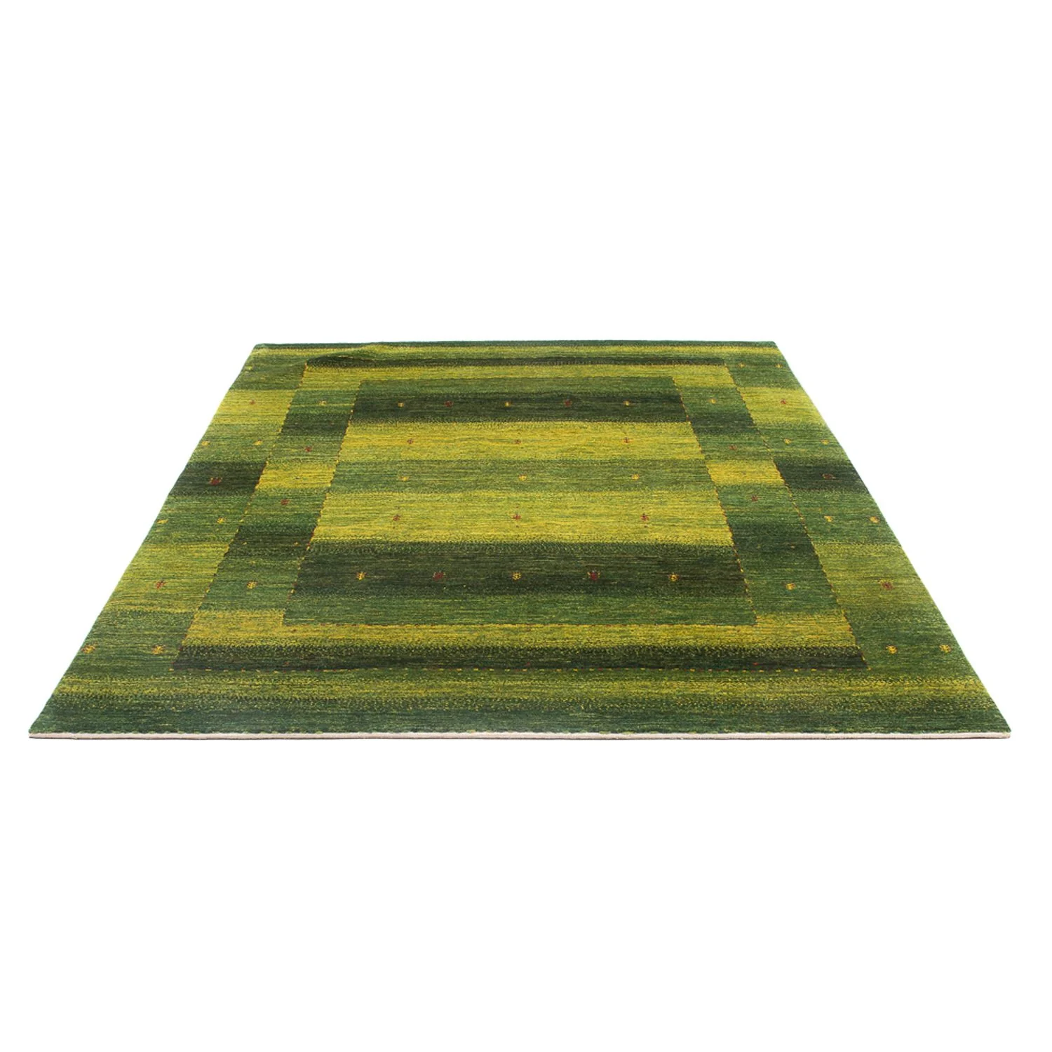 Gabbeh Teppich - Loribaft Perser - 243 x 166 cm - dunkelgrün - Image 5