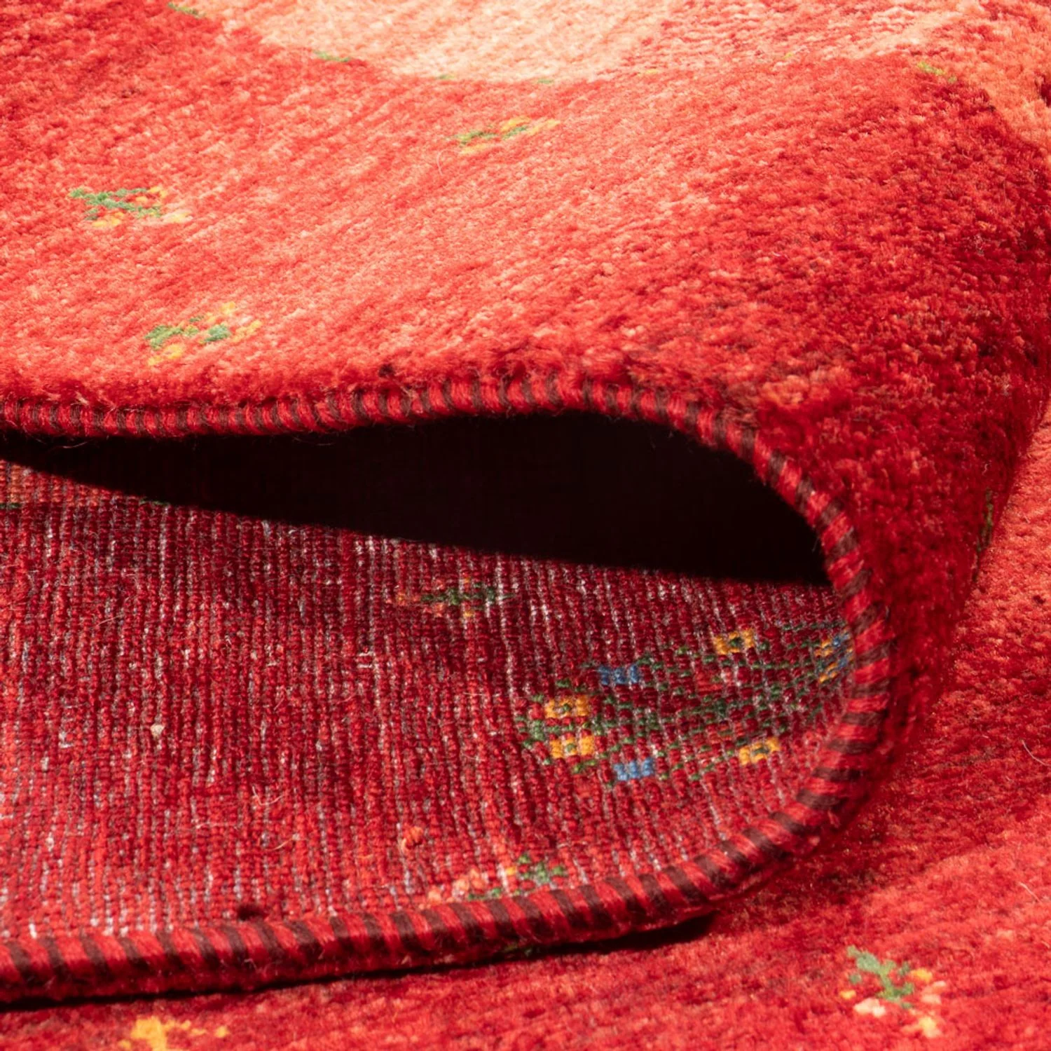 Gabbeh Teppich - Loribaft Perser - 257 x 173 cm - rot - Image 4