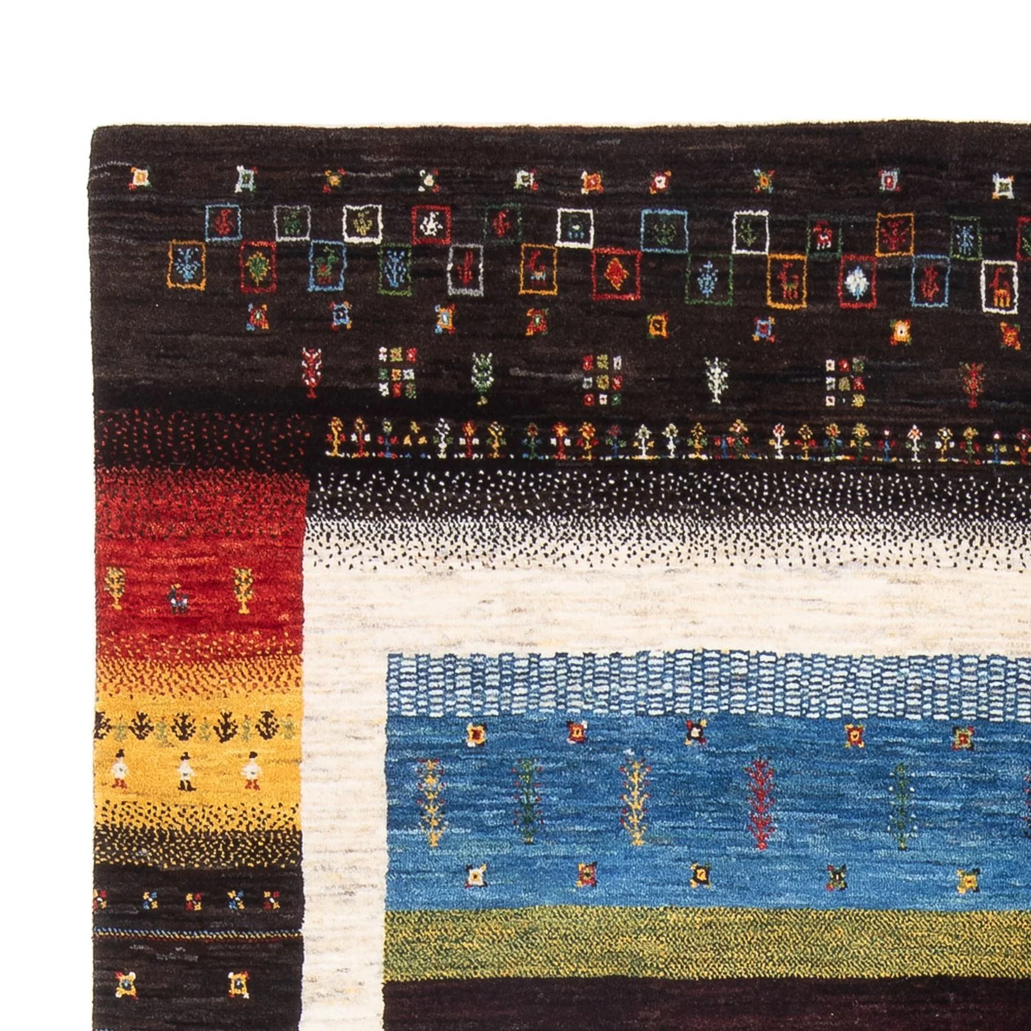 Gabbeh Teppich - Loribaft Perser - 260 x 178 cm - mehrfarbig - Image 3