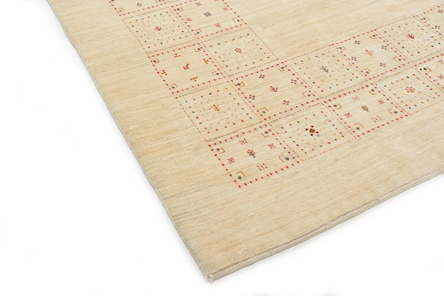 Gabbeh Teppich - Loribaft Perser 299 x 202 cm - natur - Image 2