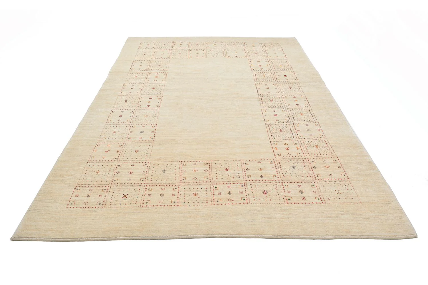 Gabbeh Teppich - Loribaft Perser 299 x 202 cm - natur - Image 4