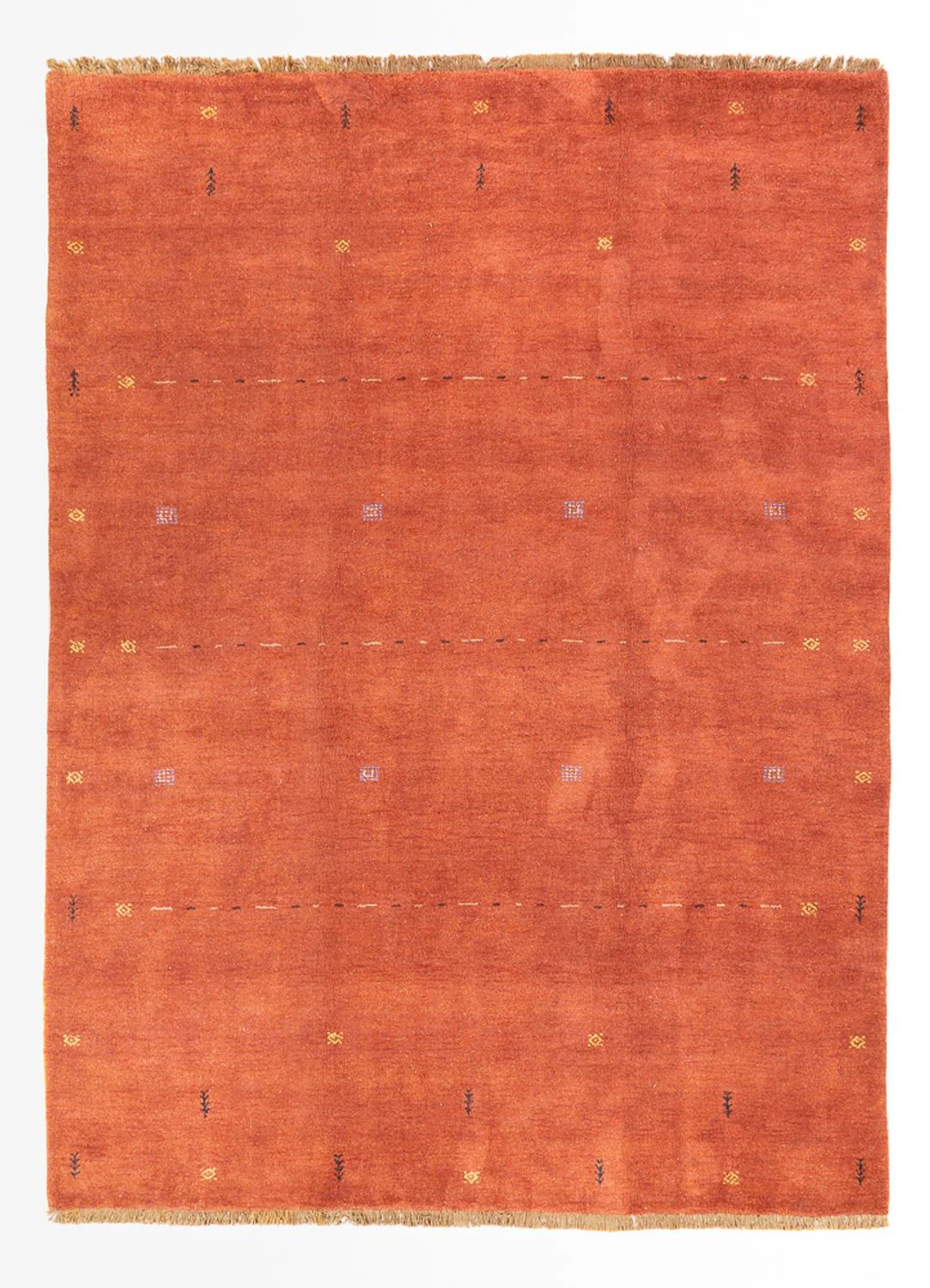 Gabbeh Teppich - Loribaft Perser - 300 x 240 cm - terrakotta