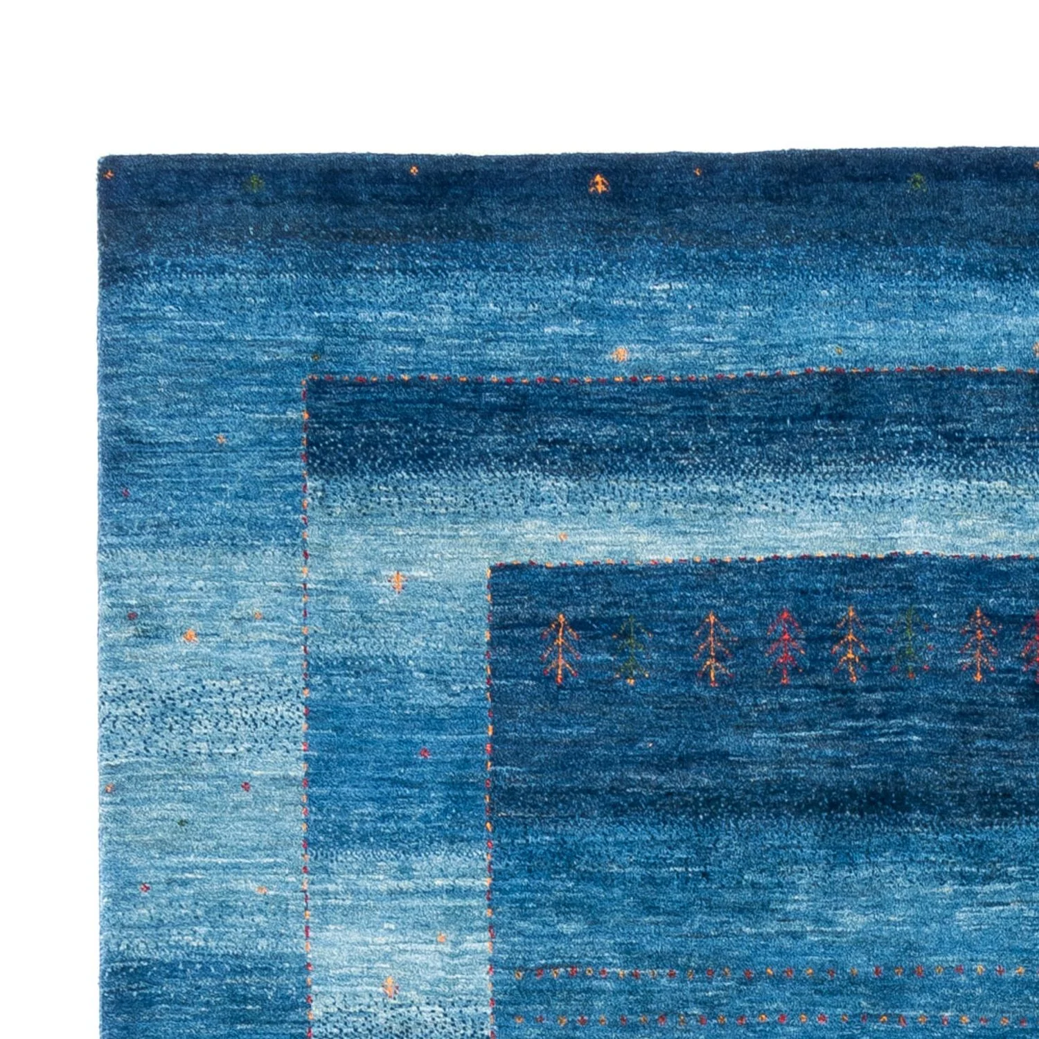 Gabbeh Teppich - Loribaft Perser - 302 x 195 cm - blau - Image 3