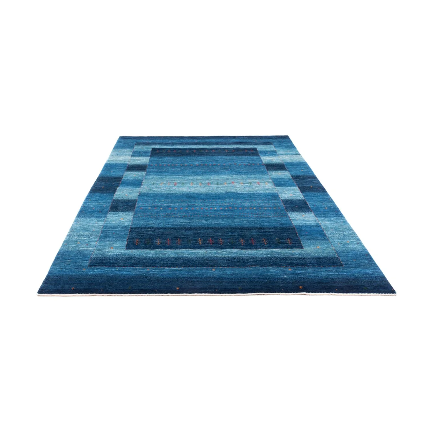 Gabbeh Teppich - Loribaft Perser - 302 x 195 cm - blau - Image 5