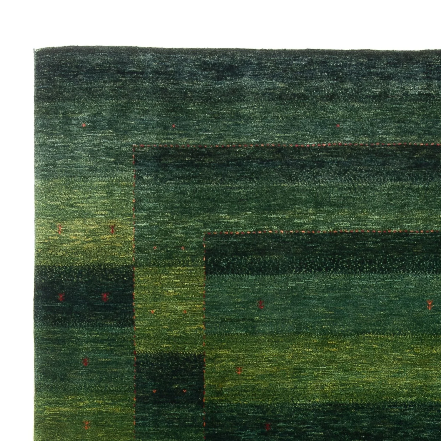 Gabbeh Teppich - Loribaft Perser - 322 x 213 cm - dunkelgrün - Image 3