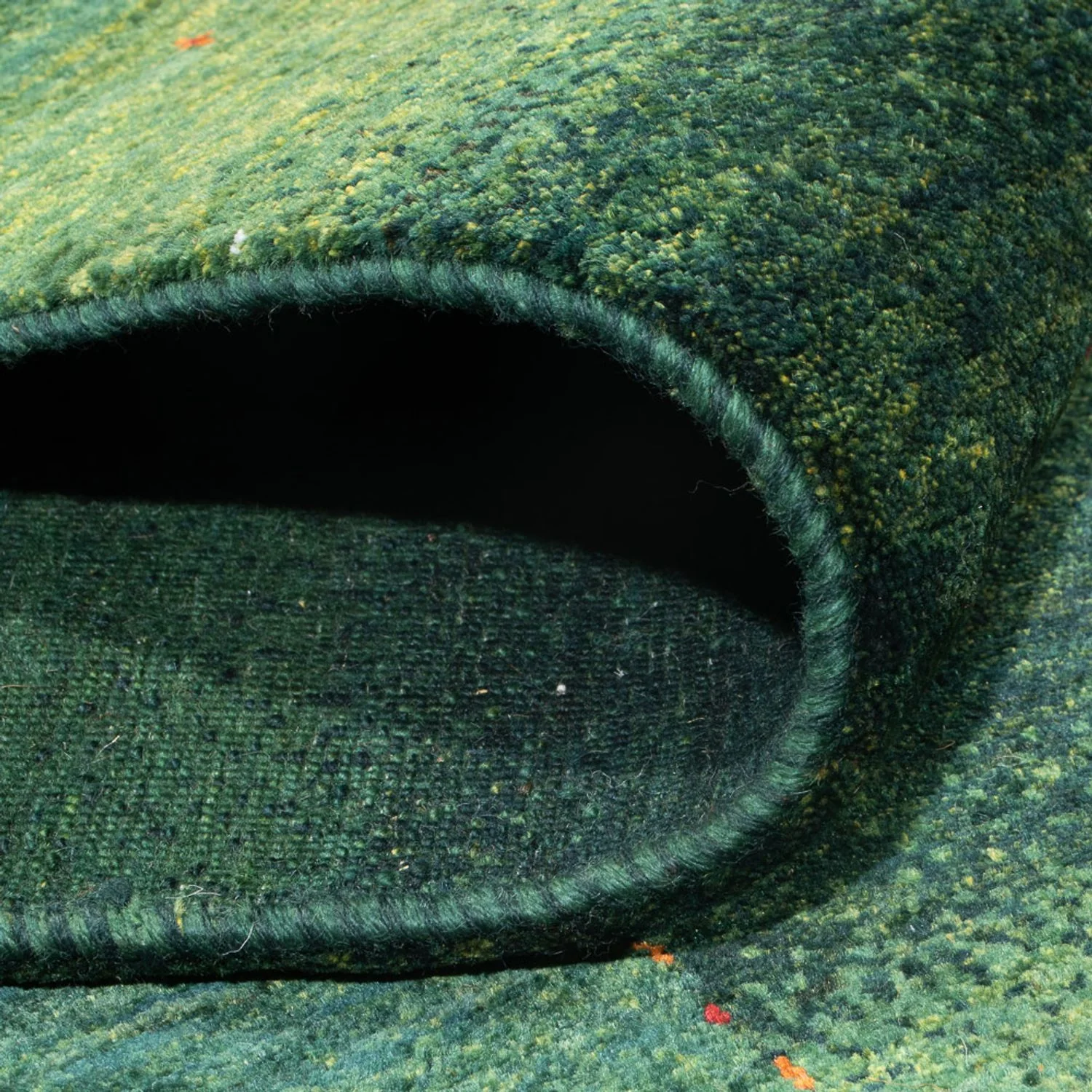 Gabbeh Teppich - Loribaft Perser - 322 x 213 cm - dunkelgrün - Image 4