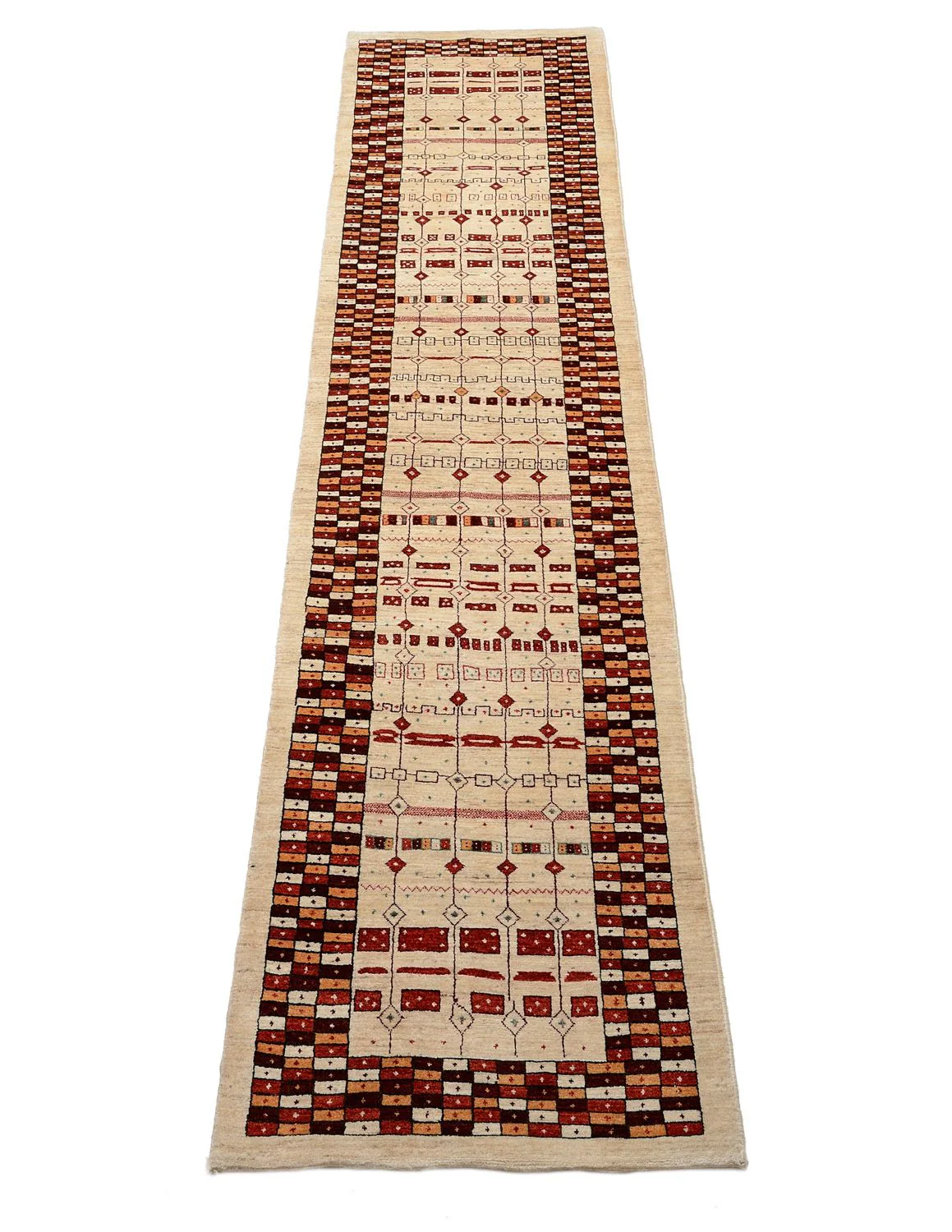 Gabbeh Teppich - Loribaft Perser 391 x 88 cm - mehrfarbig - Image 4