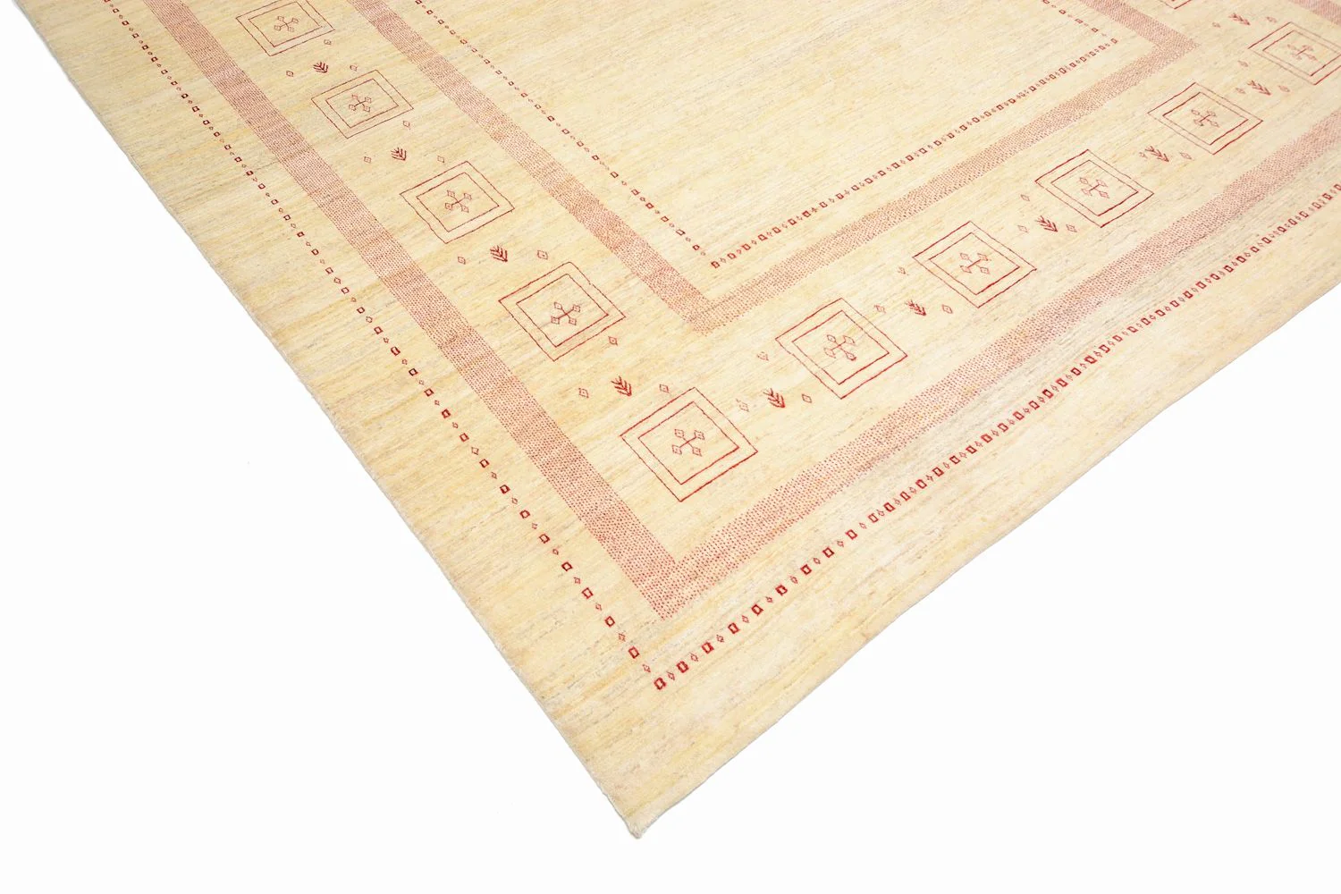 Gabbeh Teppich - Loribaft Perser 417 x 309 cm - beige - Image 2
