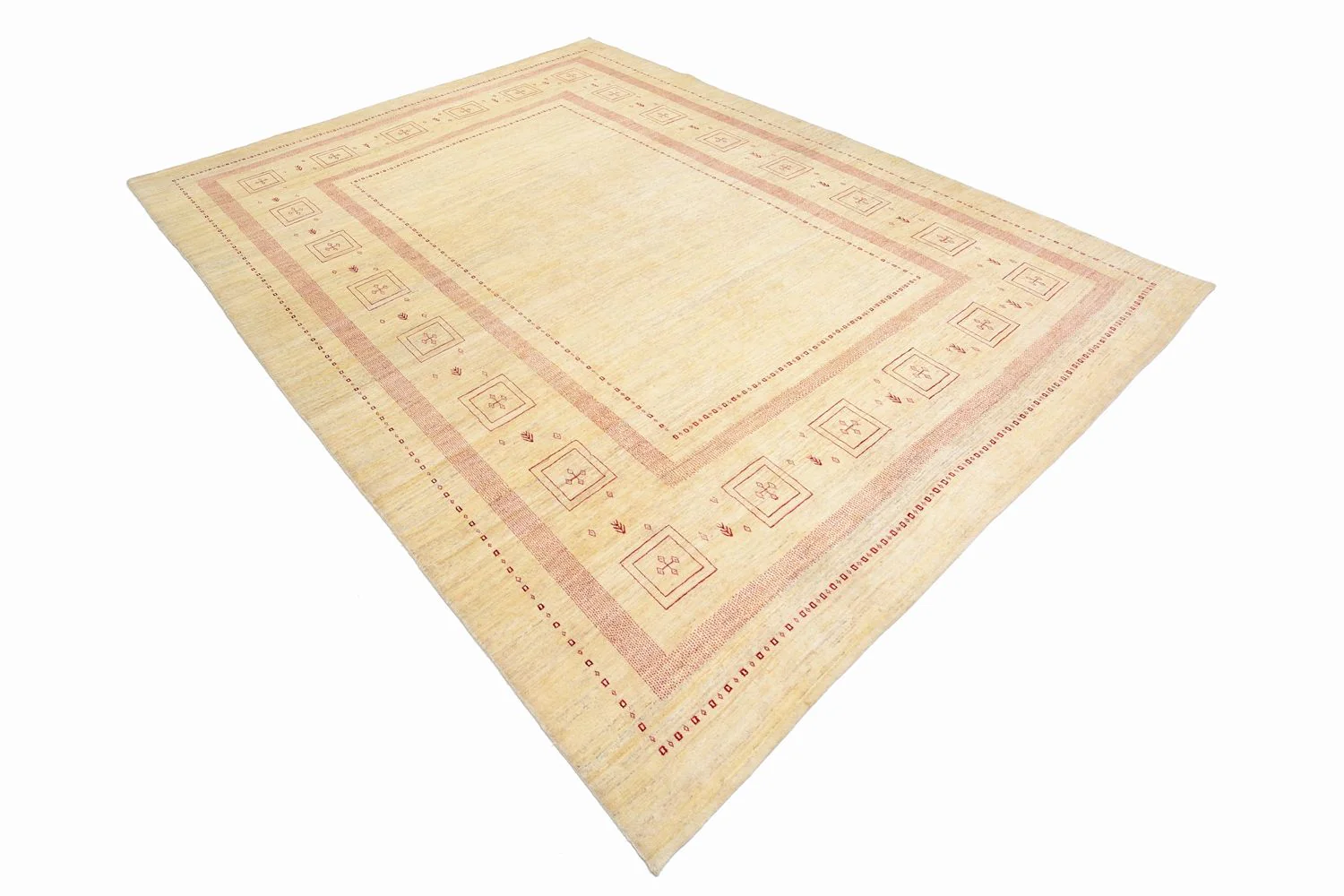 Gabbeh Teppich - Loribaft Perser 417 x 309 cm - beige - Image 3